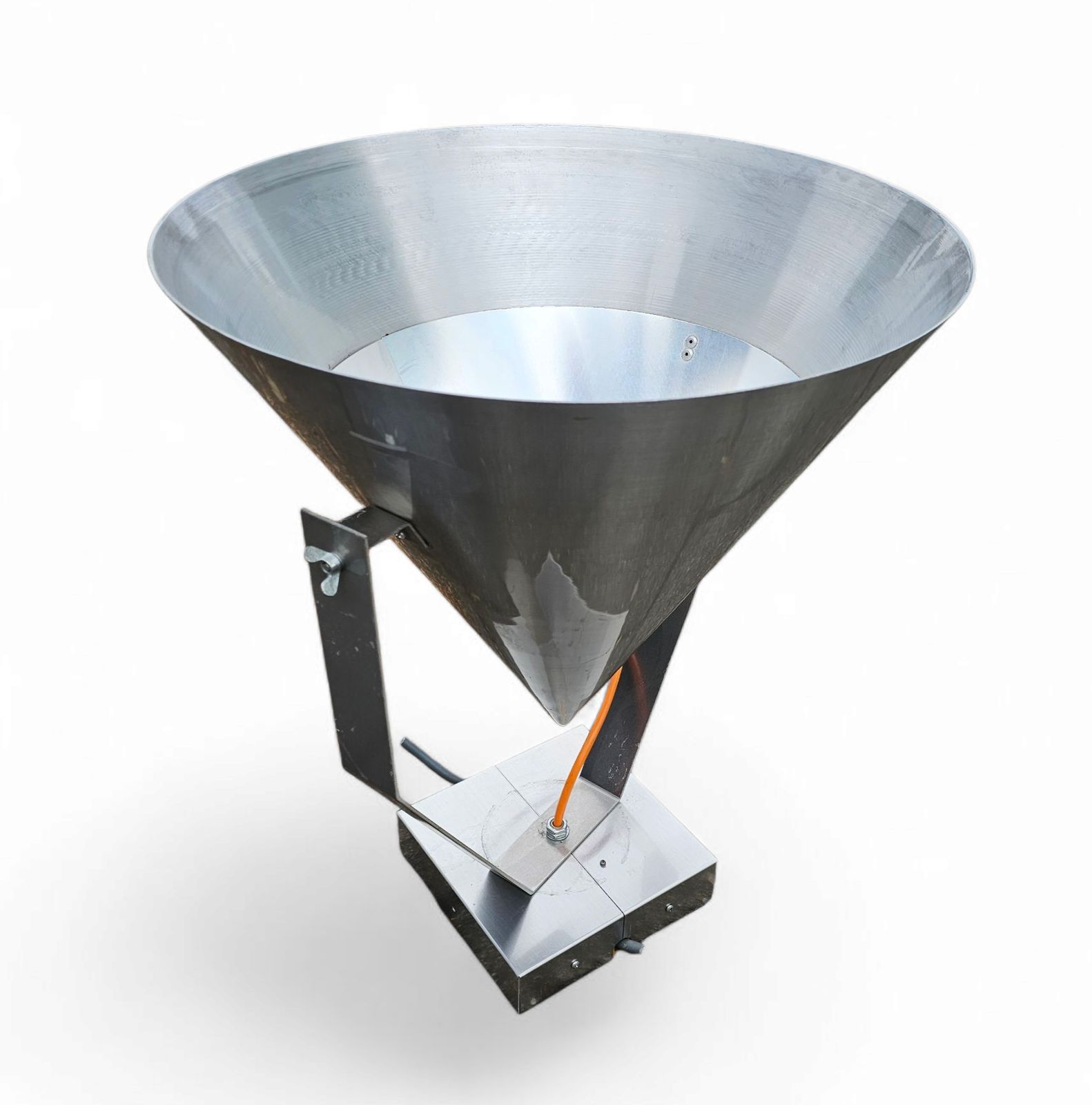 A Pair Of Modern / Aluminum / Large / Conical / Industrial Style Lamps / Designed For Ceiling Or Wall photo Lighting