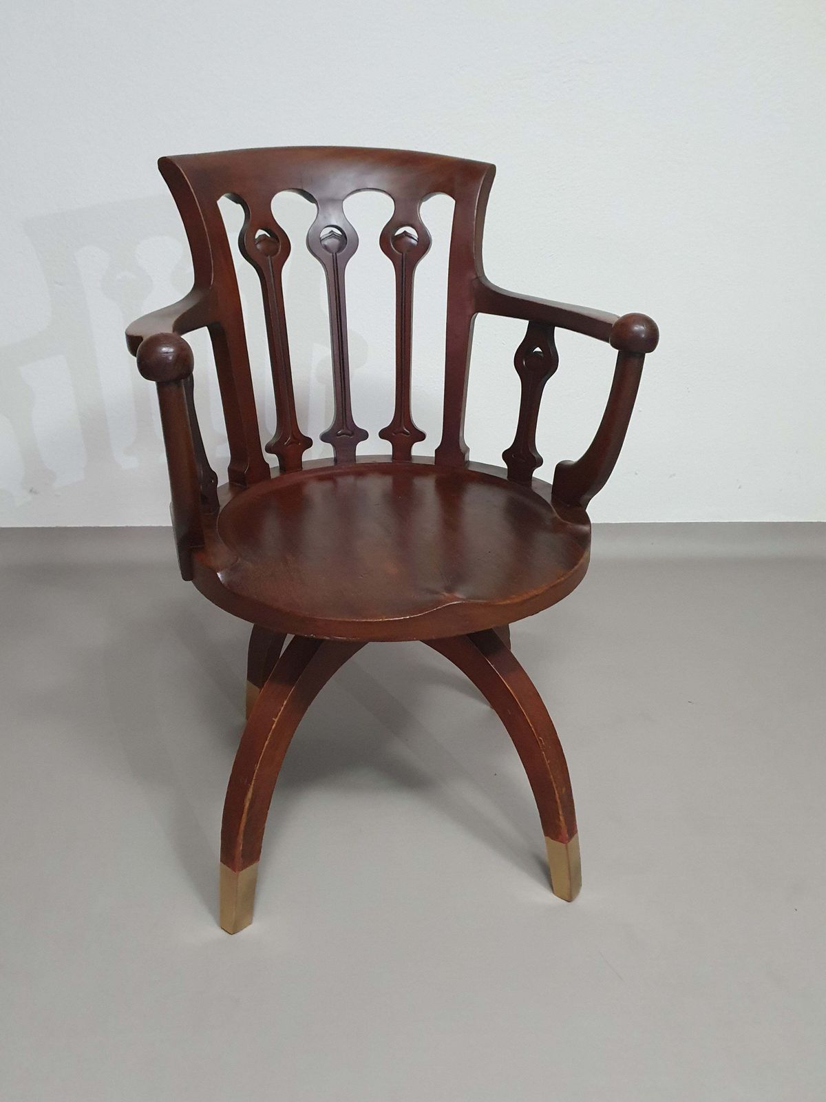 American Swivel Office Arm Chair 1930's