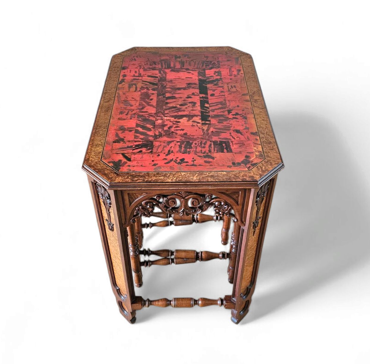 Art Deco / Nesting Table 3 X / Attributed To Maison Franck / Inlaid Tortoiseshell Top / 1920 photo vinterior