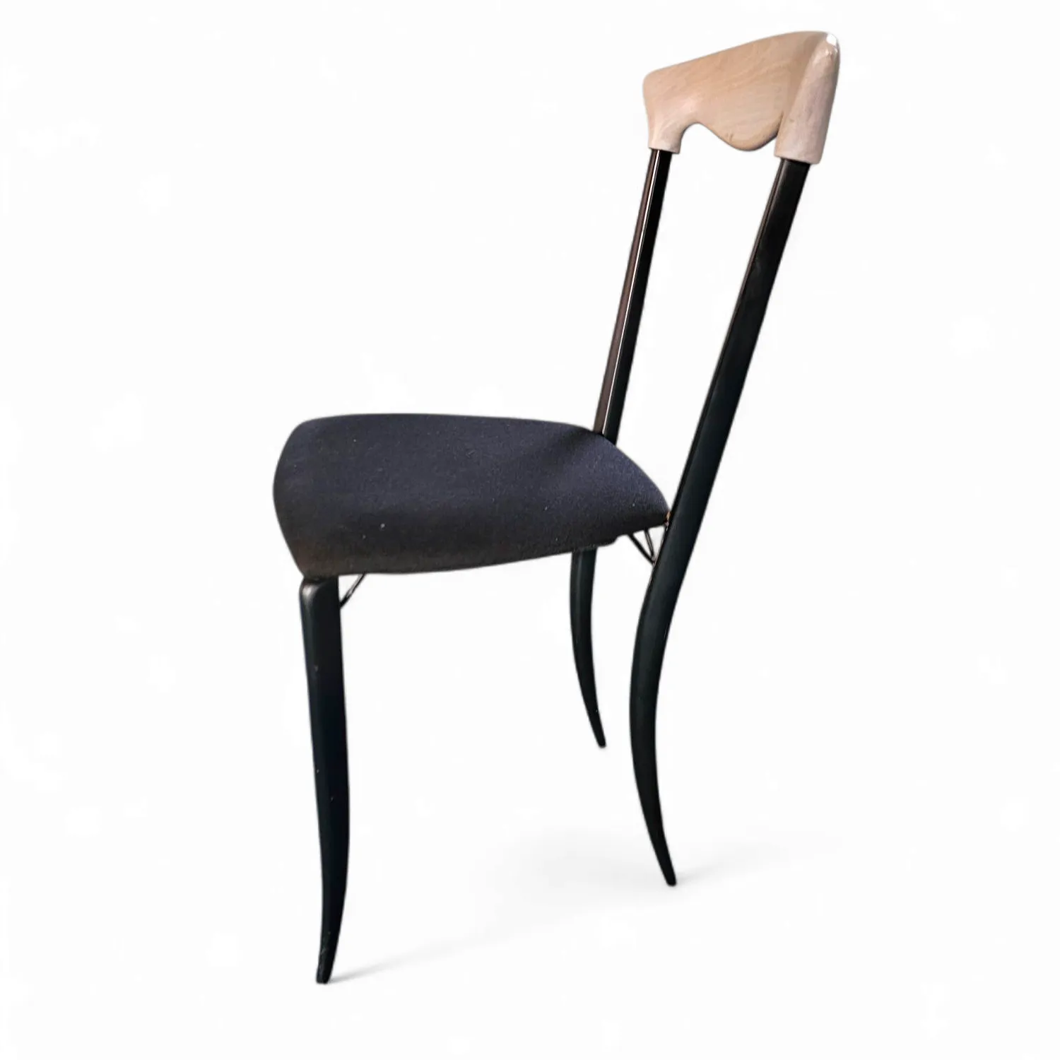 2 X Charme Dining Chair By Fasem Is A Slender, Yet Strong Masterpiece 1980s photo vintage