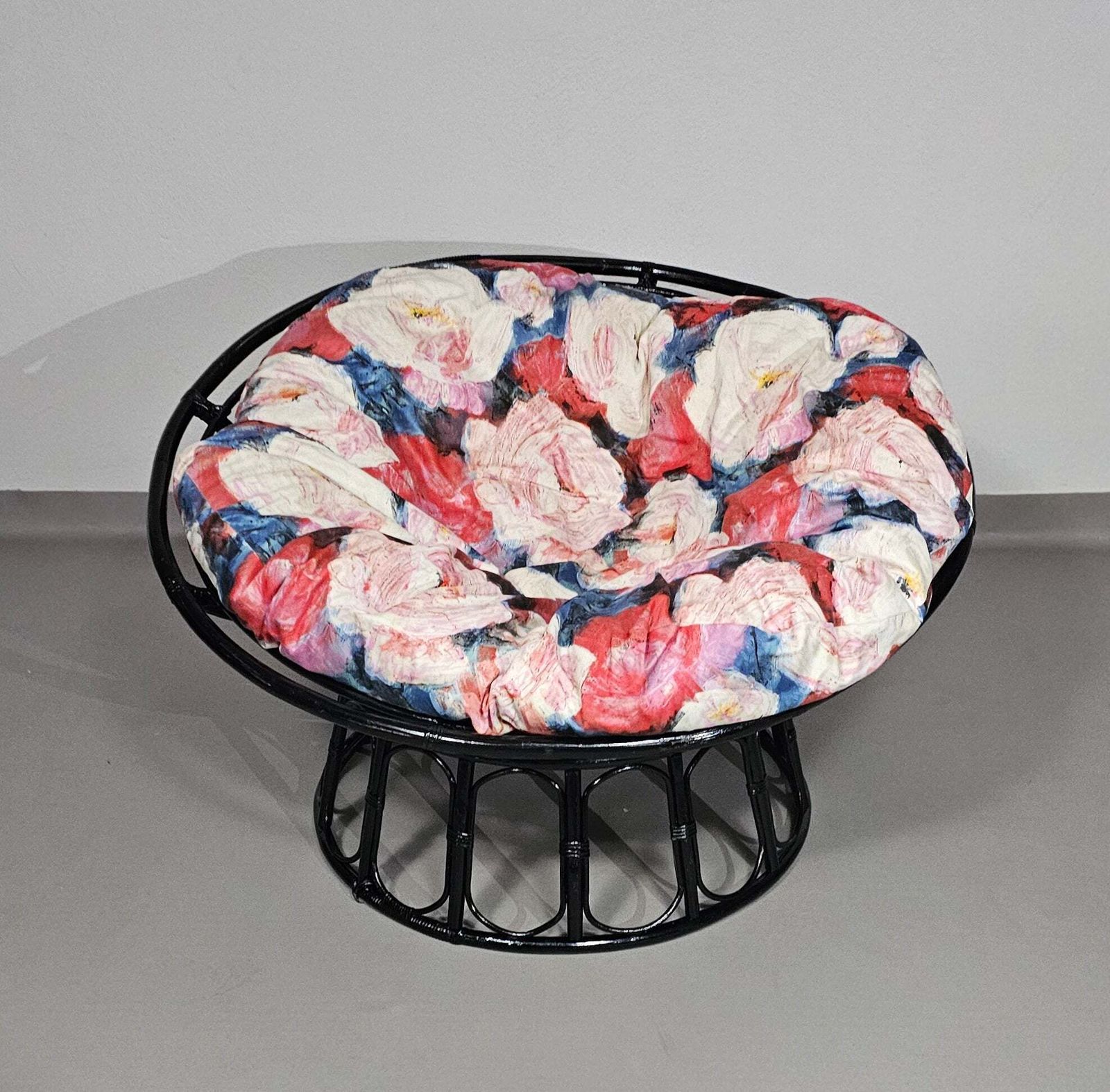 Papasan Rattan Lounge Chair 1970s Width 120 Height 70 Cm