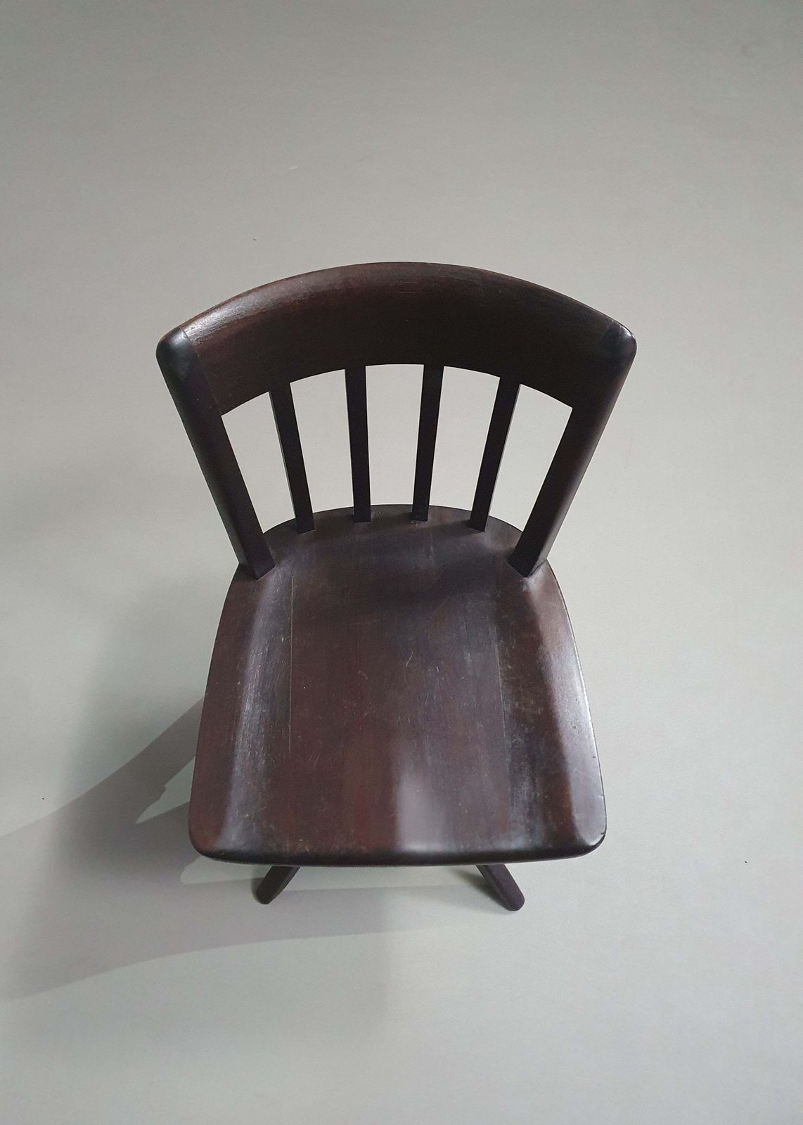 American Office Chair. Adjustable Height 45 / 56 Cm. Marked Rüegg Naegeli (Swiss) photo vintage
