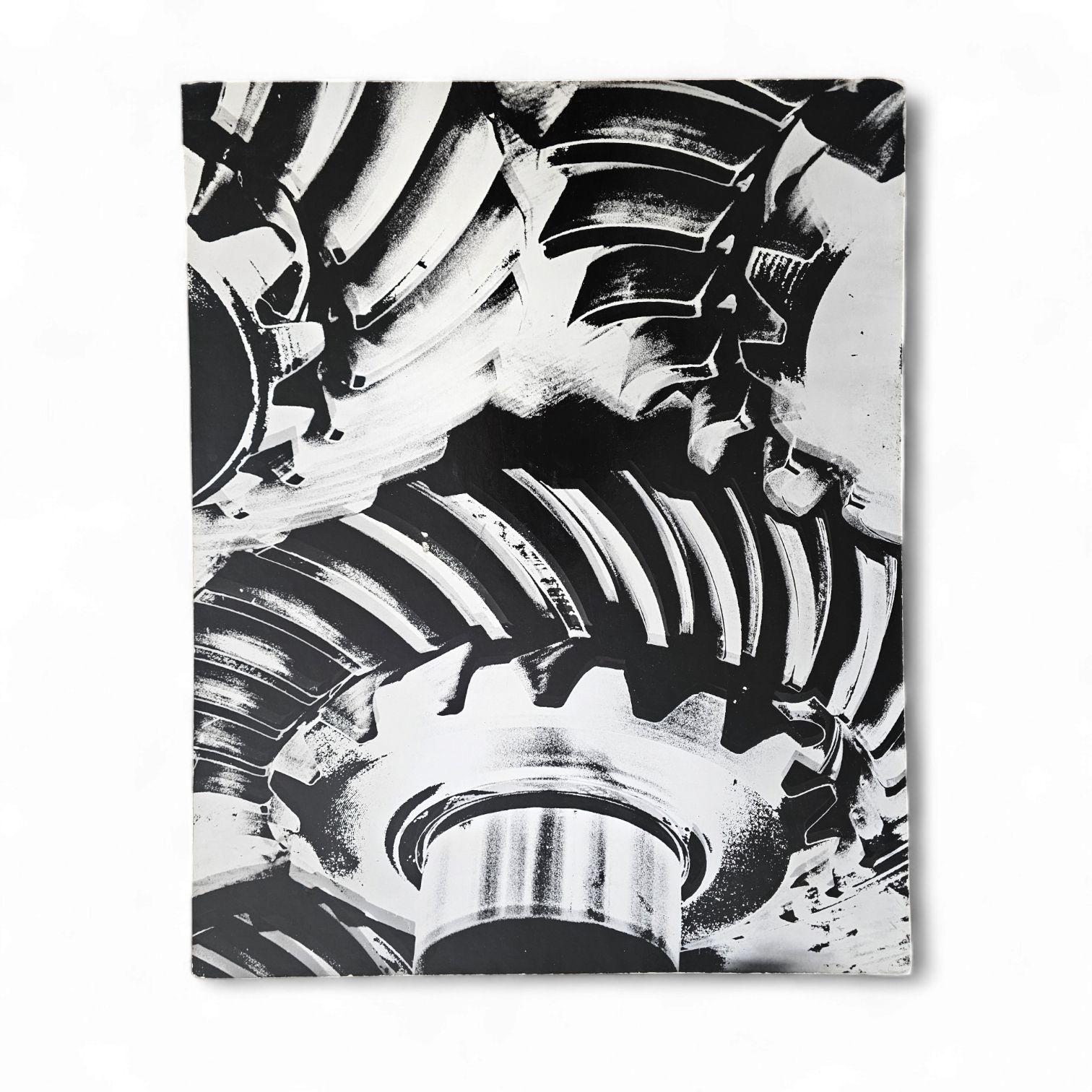 6 X Barite Photos Of A Gearbox On Board By Hugo Liebe 1960s