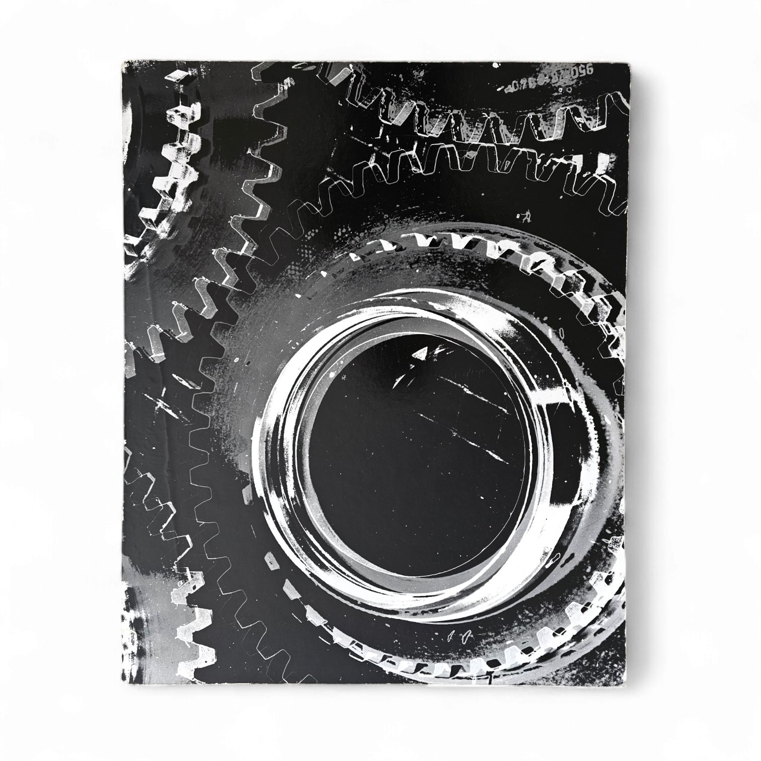 6 X Barite Photos Of A Gearbox On Board By Hugo Liebe 1960s photo vintage