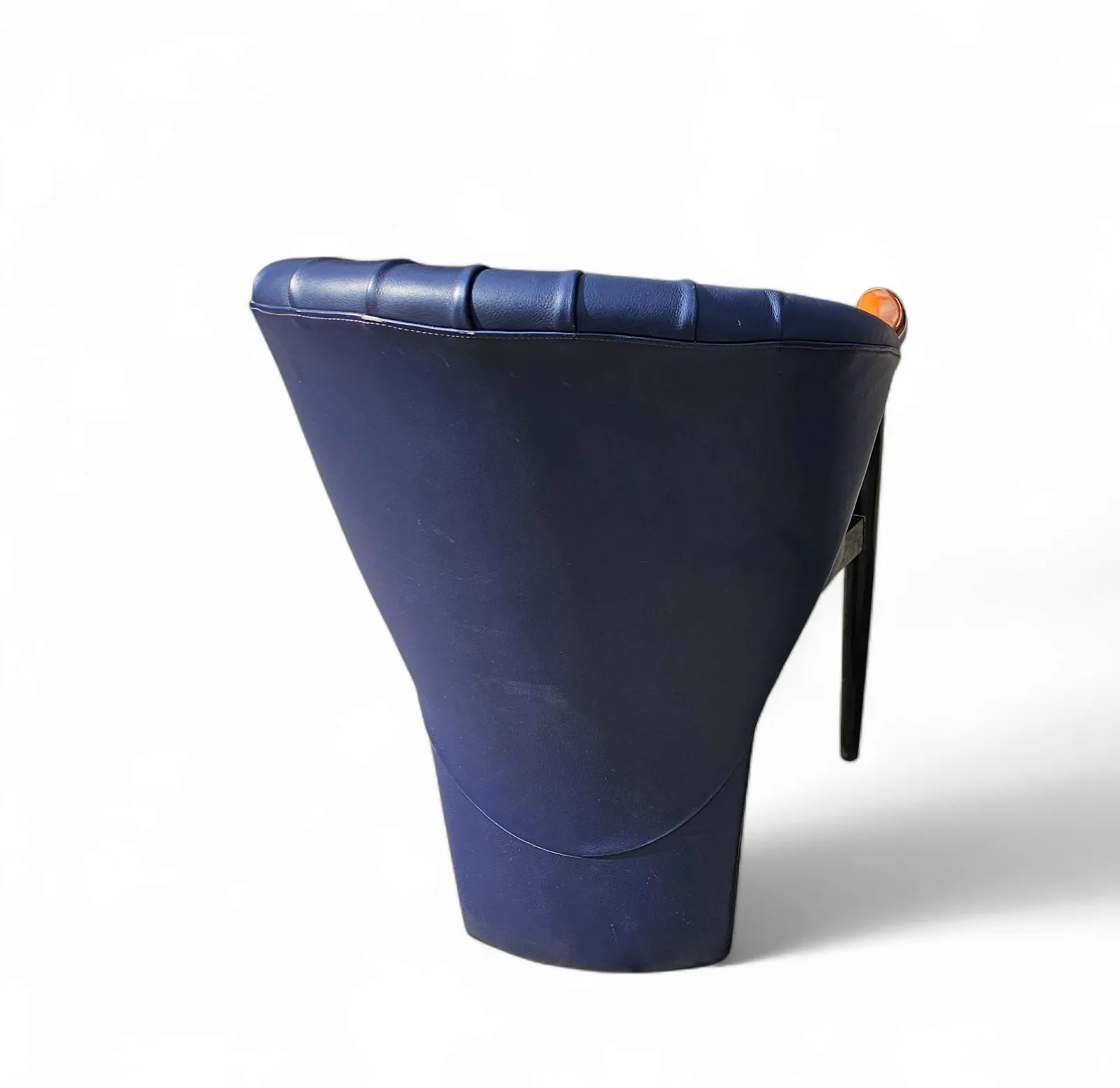 6 X Costantini Arm Chair /Dark Blue Leather photo for sale