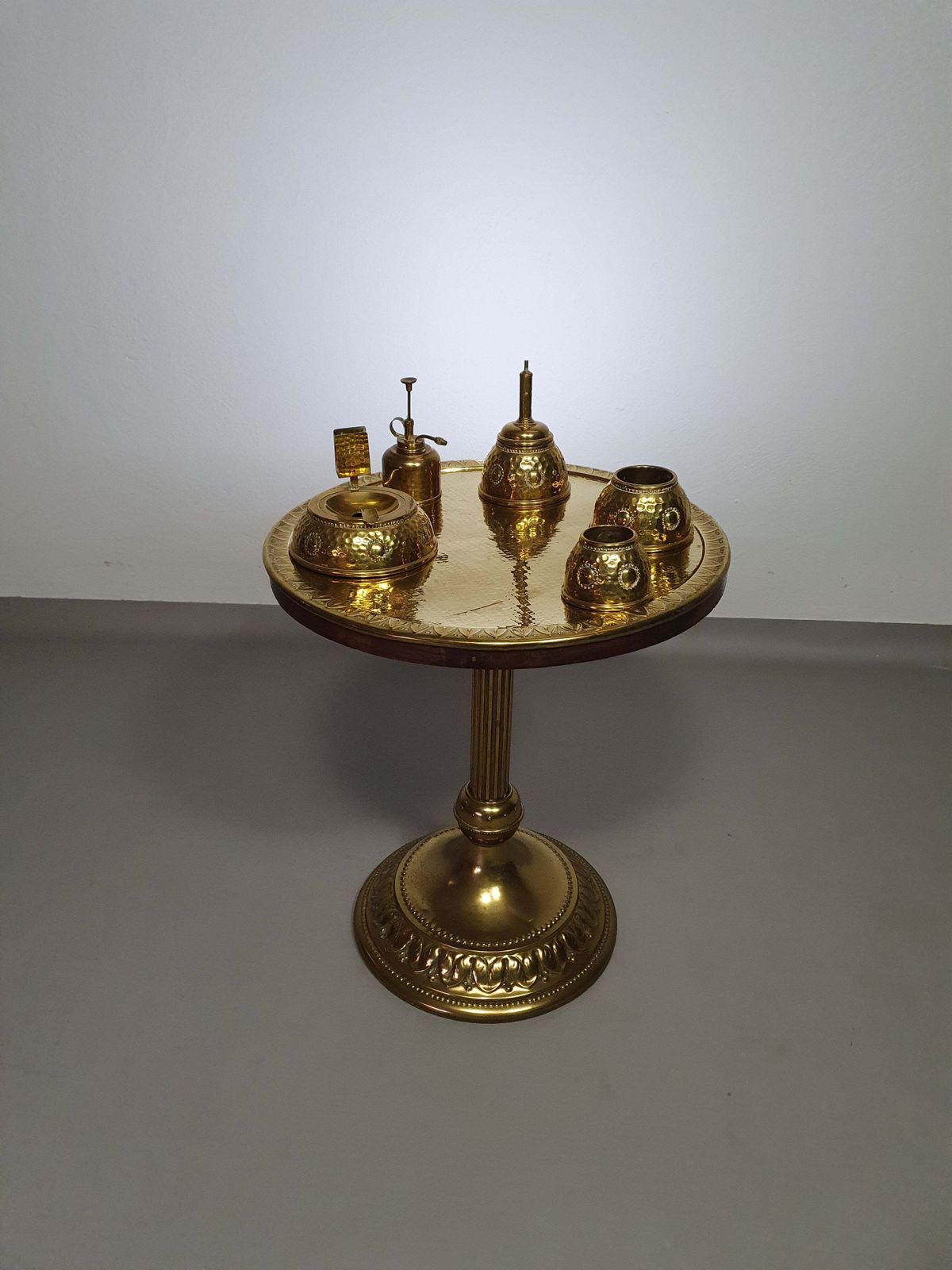 Art Nouveau Brass Smoke Table