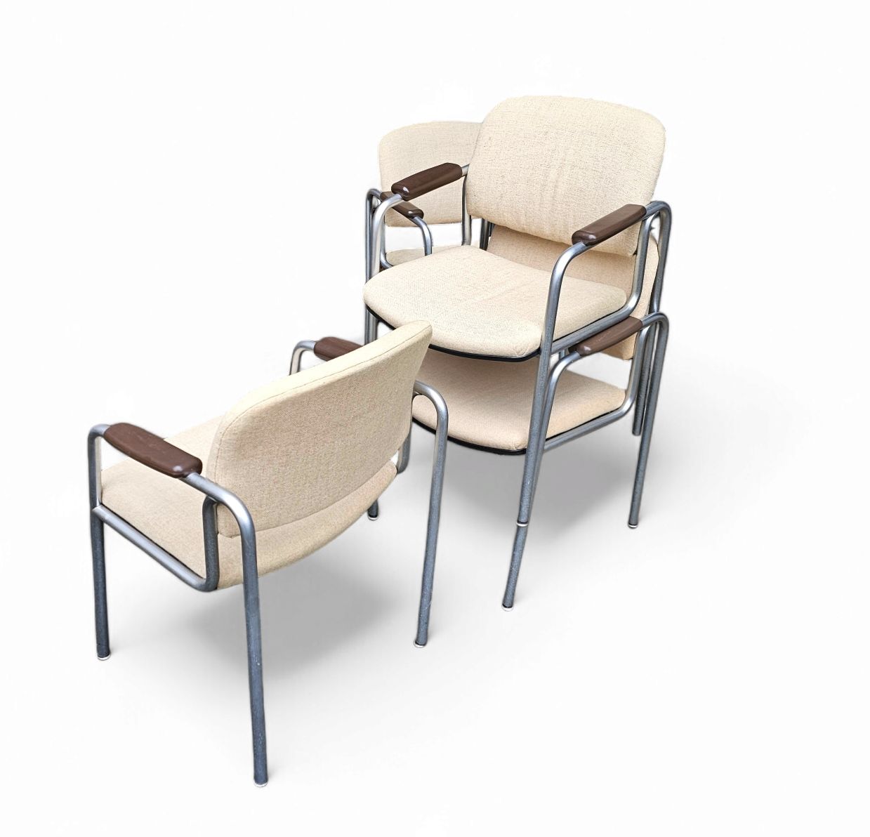 6 X Rare Arm Chair / Röder Und Söhne / 1970's / Probably By Miller Borgsen photo Furniture