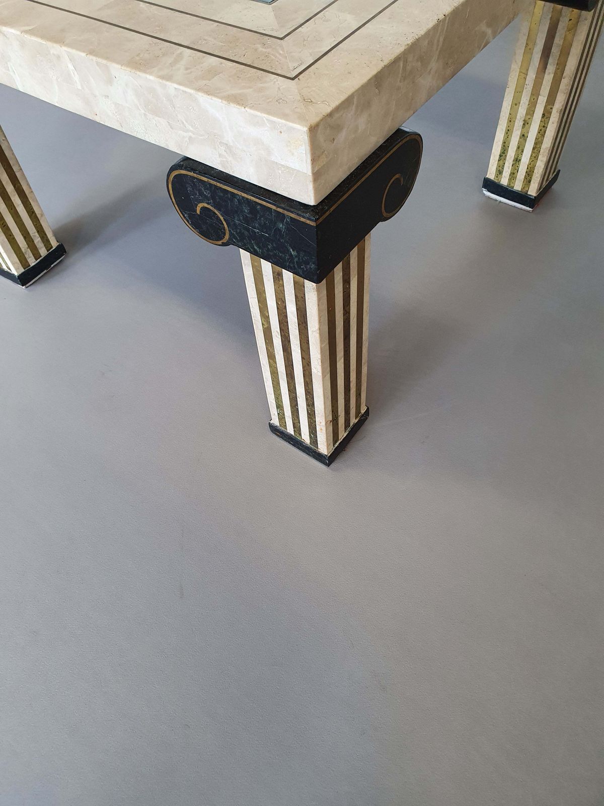 Maitland Smith Tesselated Coffee Table, U.S.A, 1980's 73 X 73 X 47 Cm photo furniture