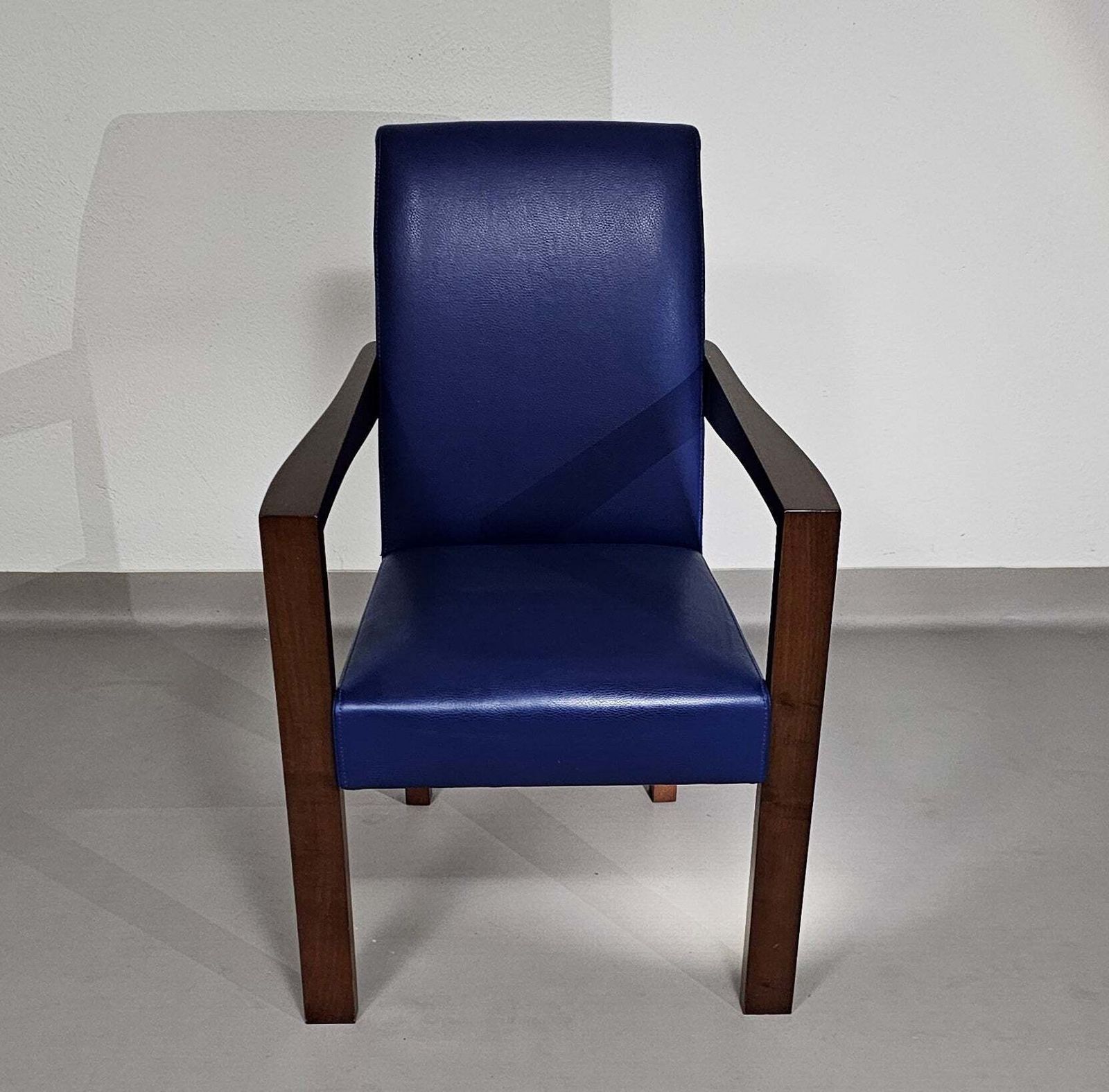 4 X Hugues Chevalier Conference Ying Bridge Chair / Leather photo for sale