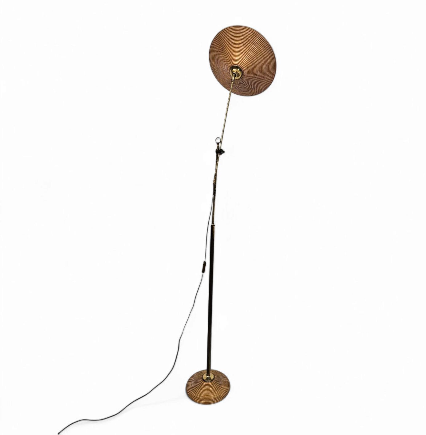 Pencil Reed / Split Reed / Floor Lamp 1960s / Fishing Rod Lamp photo furniture