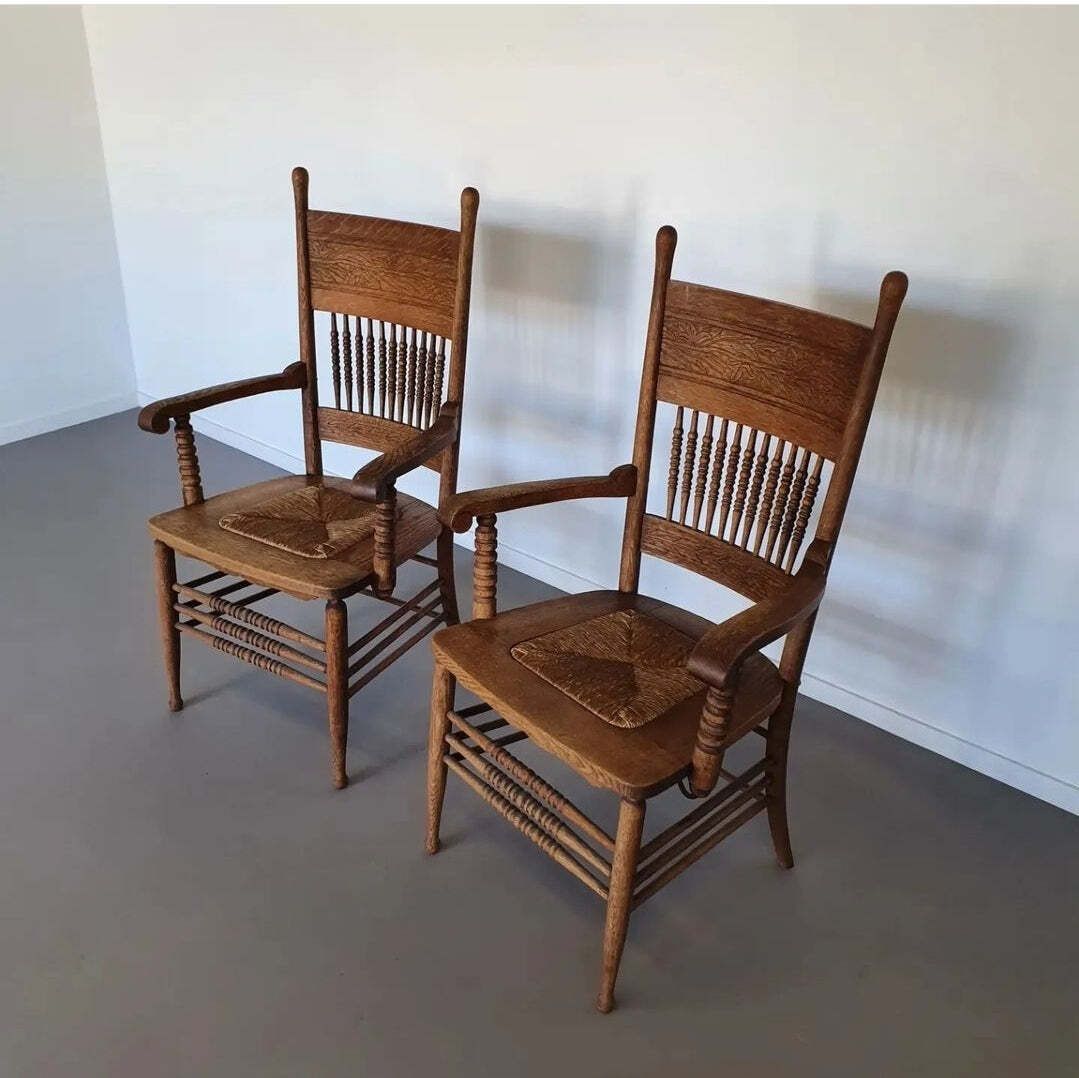 Unieke Belle Epoque Stoelen ( Shaker Chairs )
