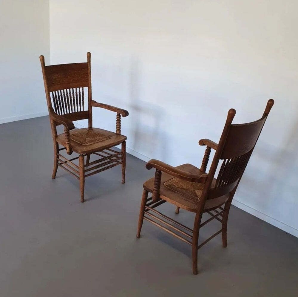 Unieke Belle Epoque Stoelen ( Shaker Chairs ) photo vintage