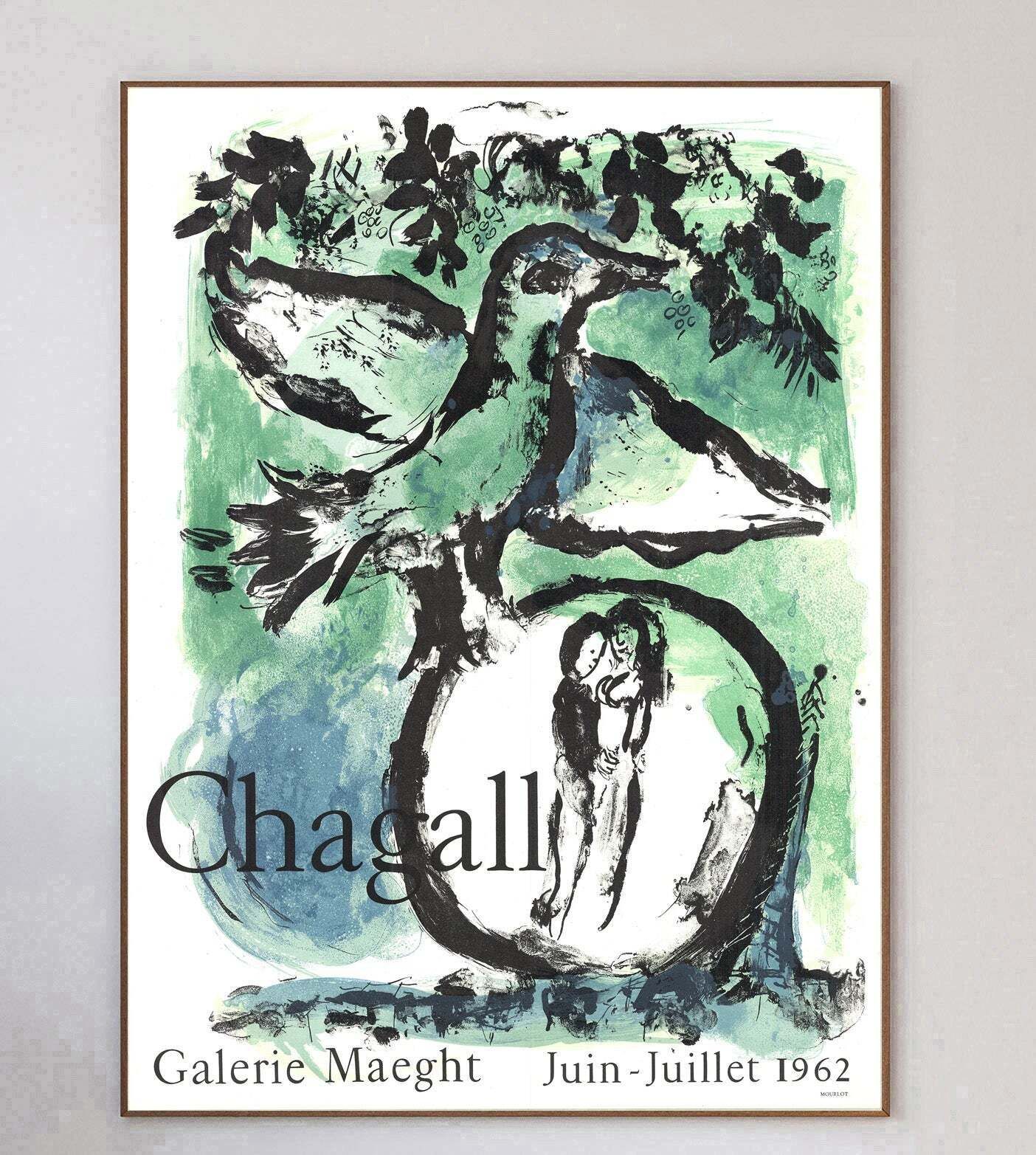 Marc Chagall   Oiseau Vert" Original Vintage Poster" photo 877.0