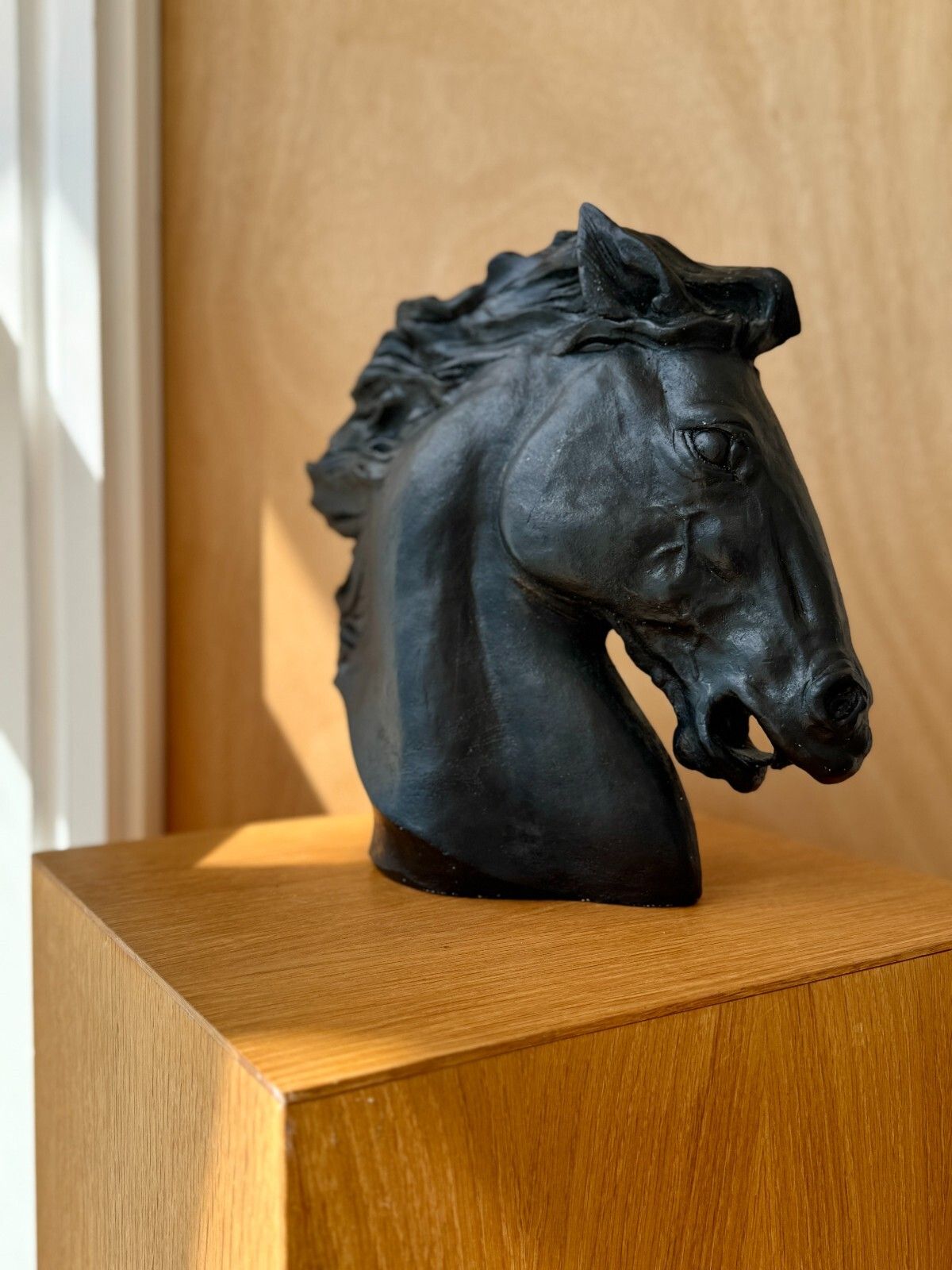 J. Spratt "Flaming Mane" Horse Head Sculpture Austin Productions 1978 photo buy