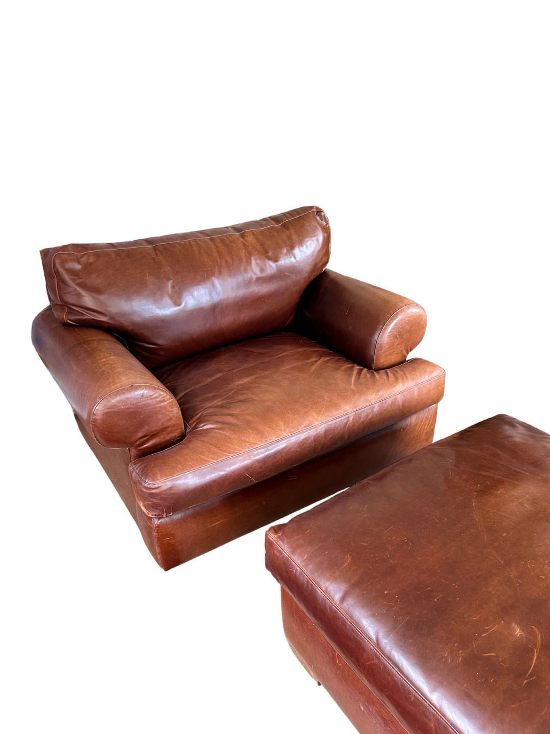 Montauk 2008 Abc Leather Baroque Oversized Armchair photo vinterior