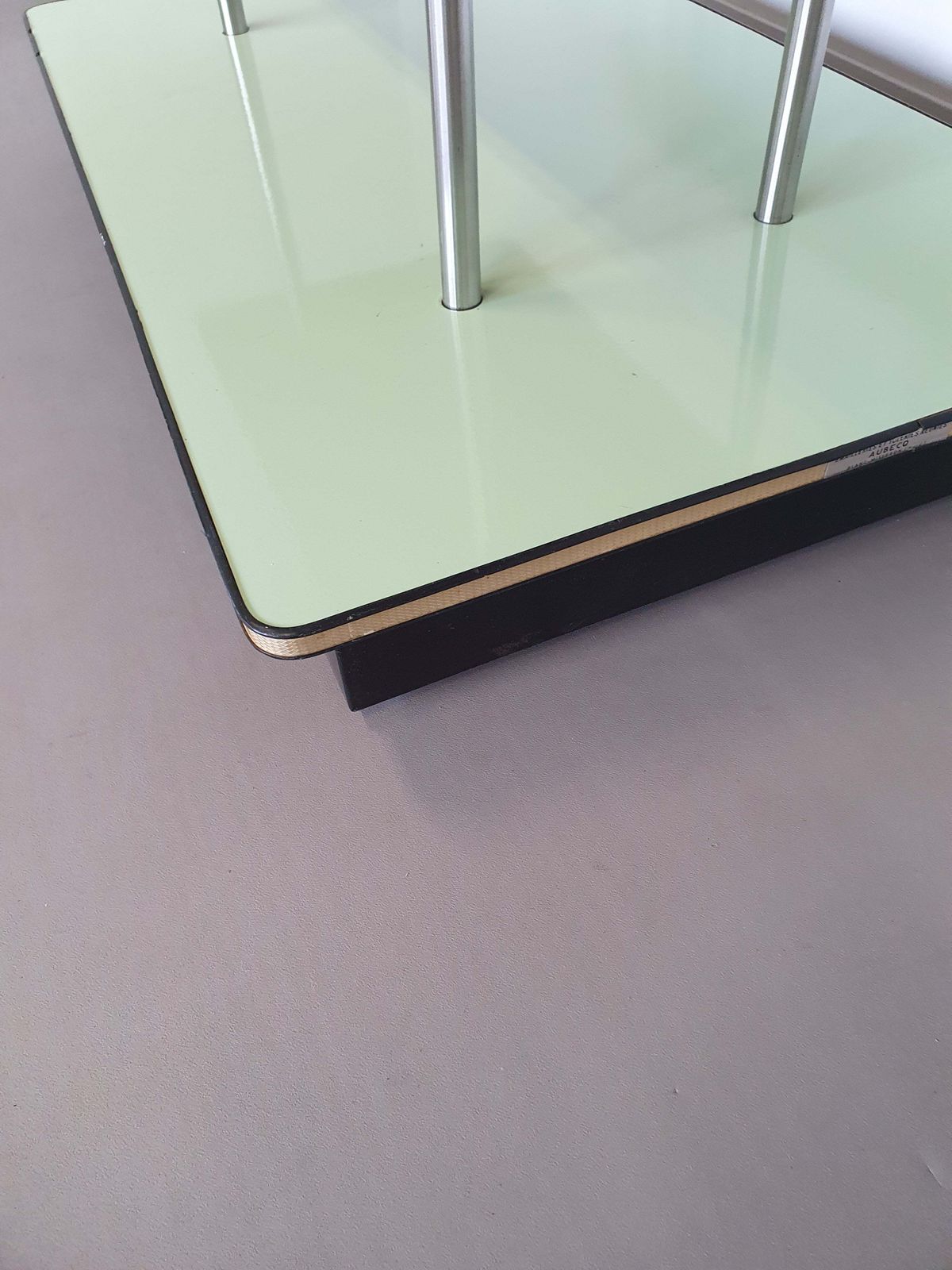 photo furniture Store Of Trade French Design Enamelled Table 1960 Old Trade Display 3 Trays