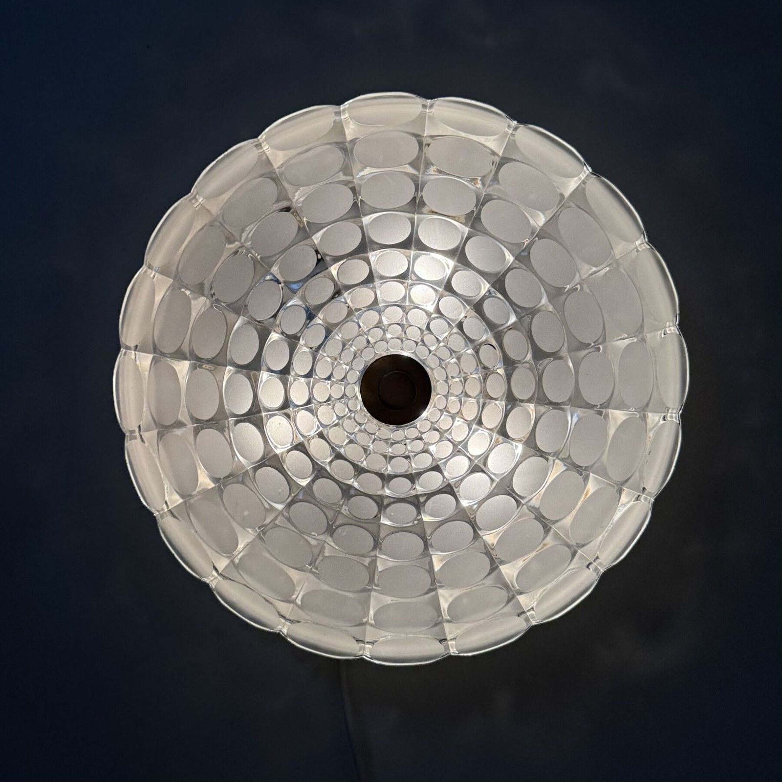 photo vinterior Mid Century Design Peil & Puzzler Glazen Plafondlamp, Jaren 1970