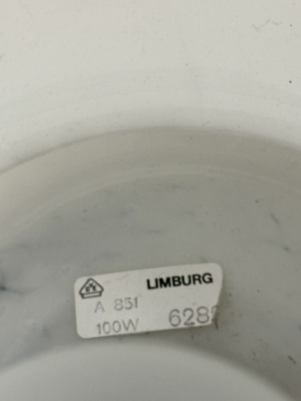 Limburg Glashütte Glazen Tafellamp Paddenstoel, Jaren 1970 photo buy