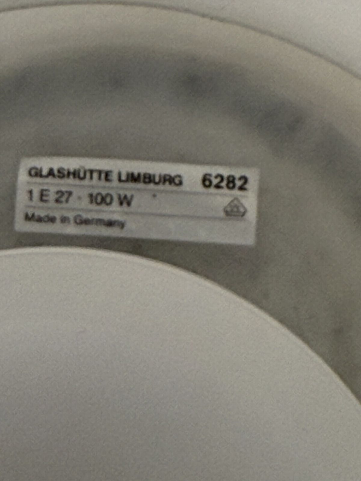 photo furniture Limburg Glashütte Glazen Tafellamp Paddenstoel, Jaren 1970