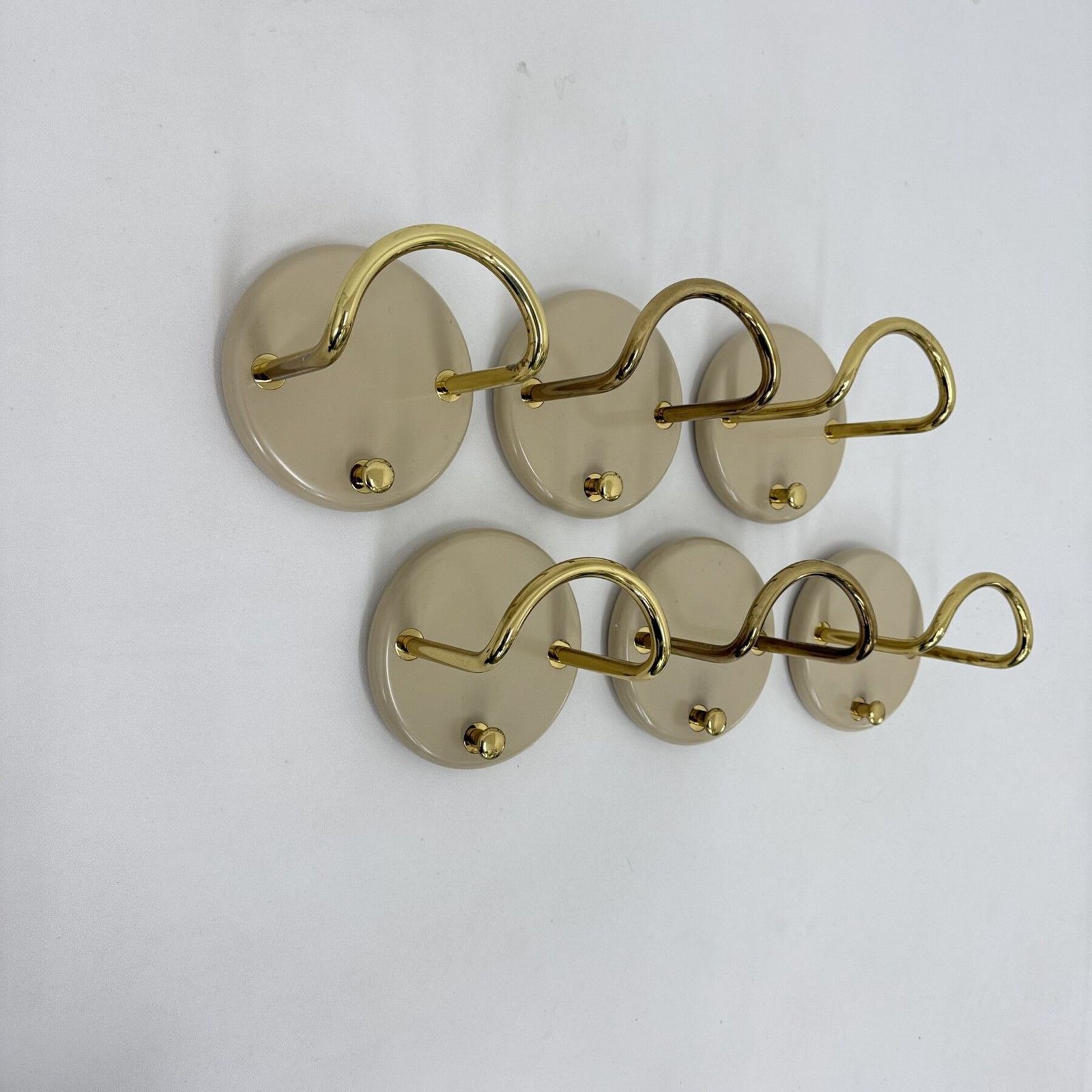 Set Of 6 Wall Coat Hooks By Schönbuch , 1970s Germany