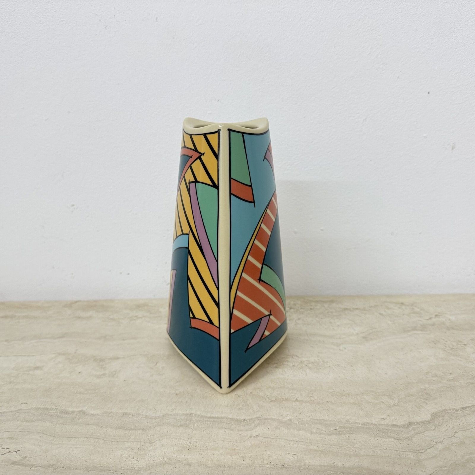 Rosenthal Studio Linie Flash One Vase Ceramic , 1980s Memphis photo for sale