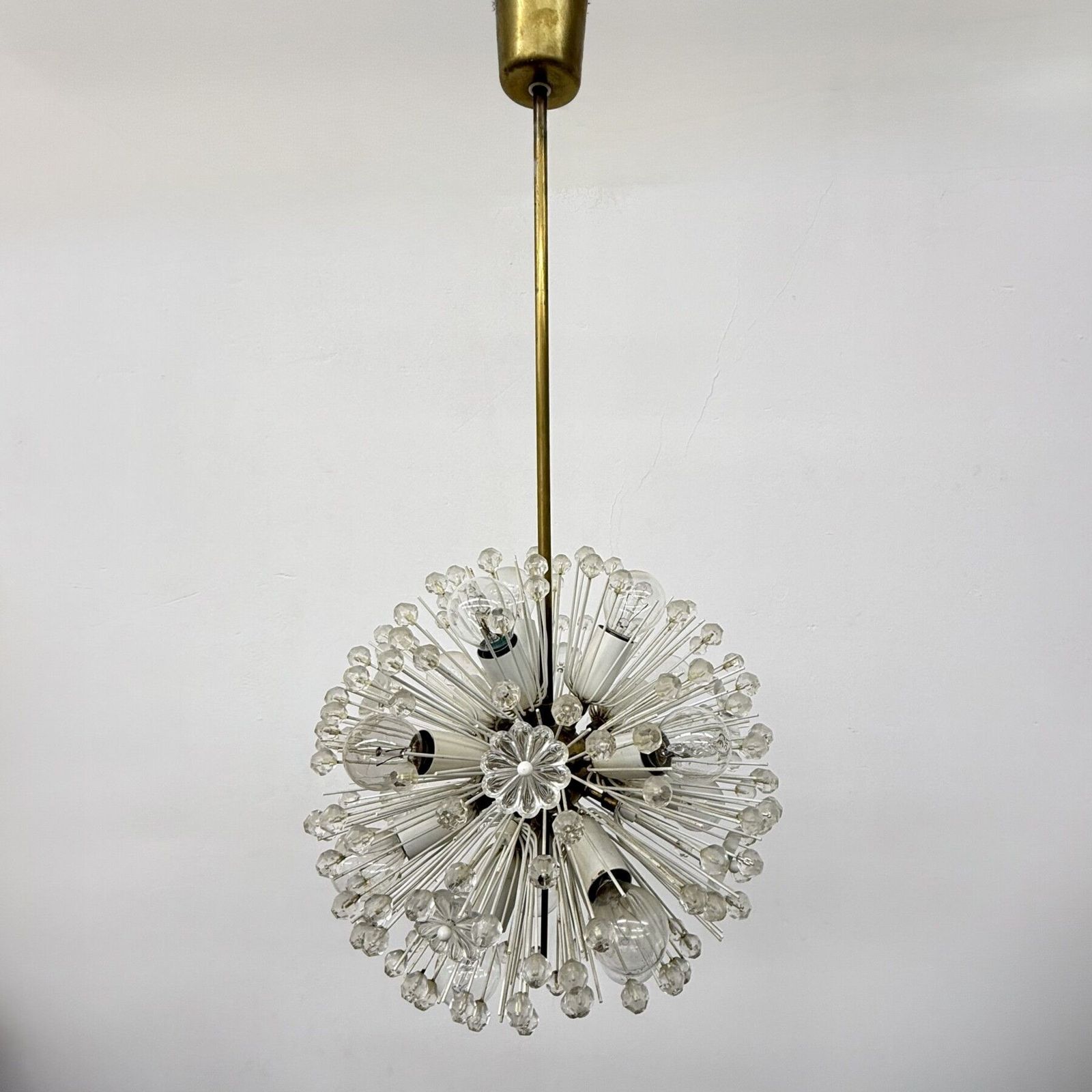 Snowball Hanging Lamp By Emil Stejnar For Rupert Nikoll, 1950s photo Lighting