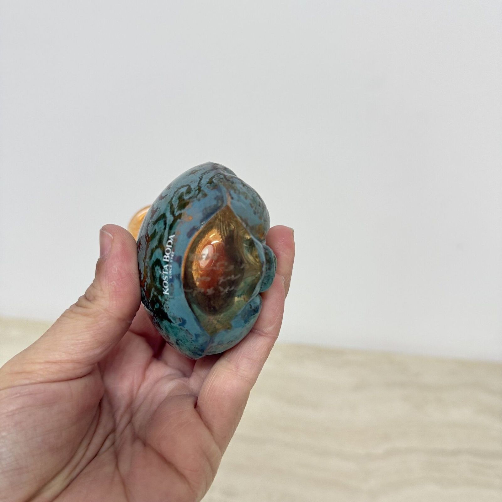 photo furniture Rare Kjell Engman For Kosta Boda Sweden Vase Rio Face Glass Miniature Vase