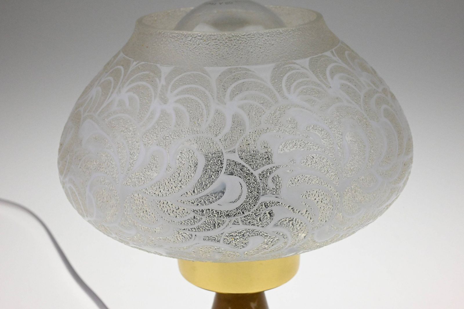 Mid Century Lamp, Desk Lamp, Bedside Lamp, Table Lamp, Mid Century Light, Glass Lamp, Bedside Light, Table Light, Retro Lighting photo vinterior