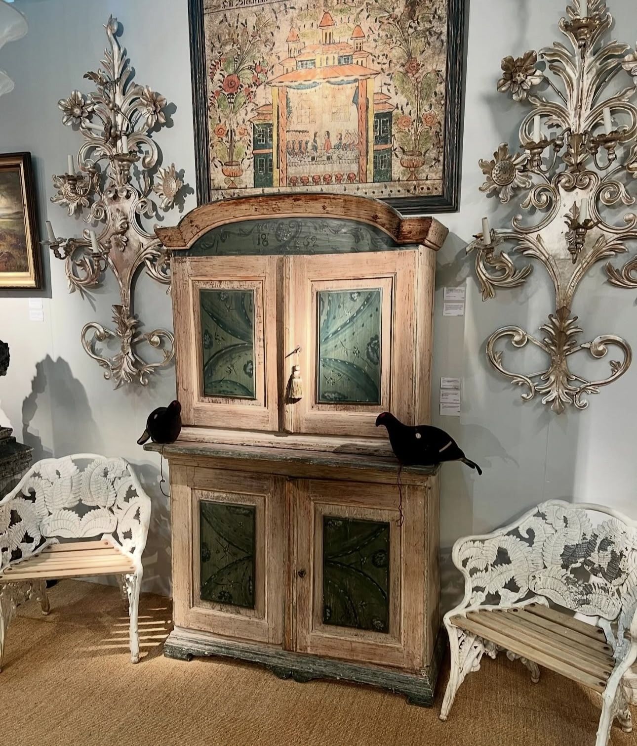 Swedish Baroque Cabinet   1832