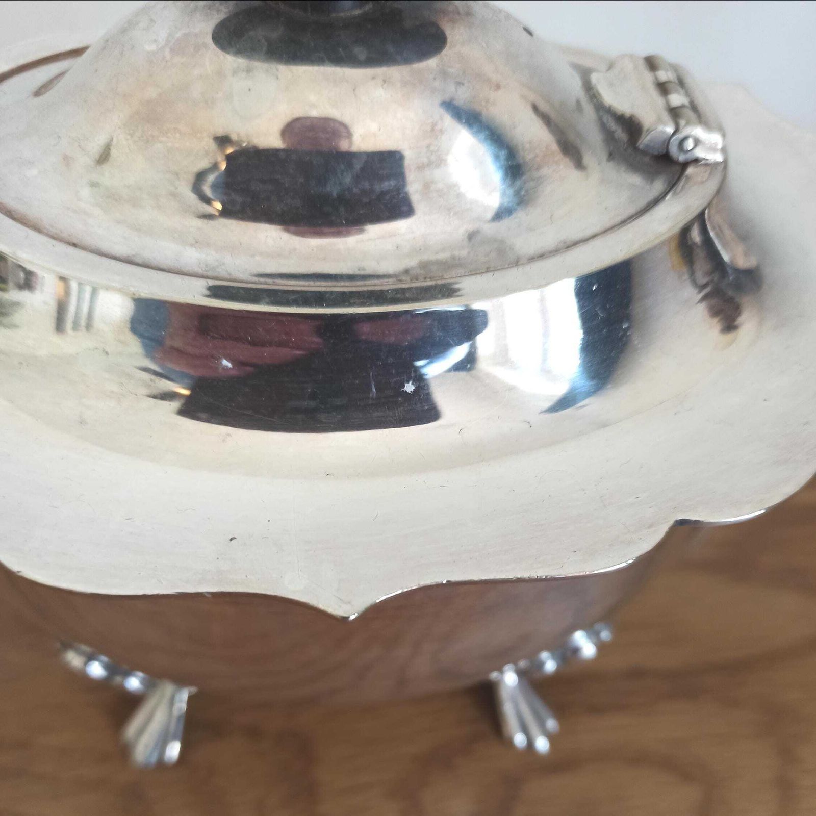 4 Piece Silver Plated Tea Set. Coffee Pot, Teapot, Milk Jug And Sugar Bowl. Very Good Condition. photo Home Decor