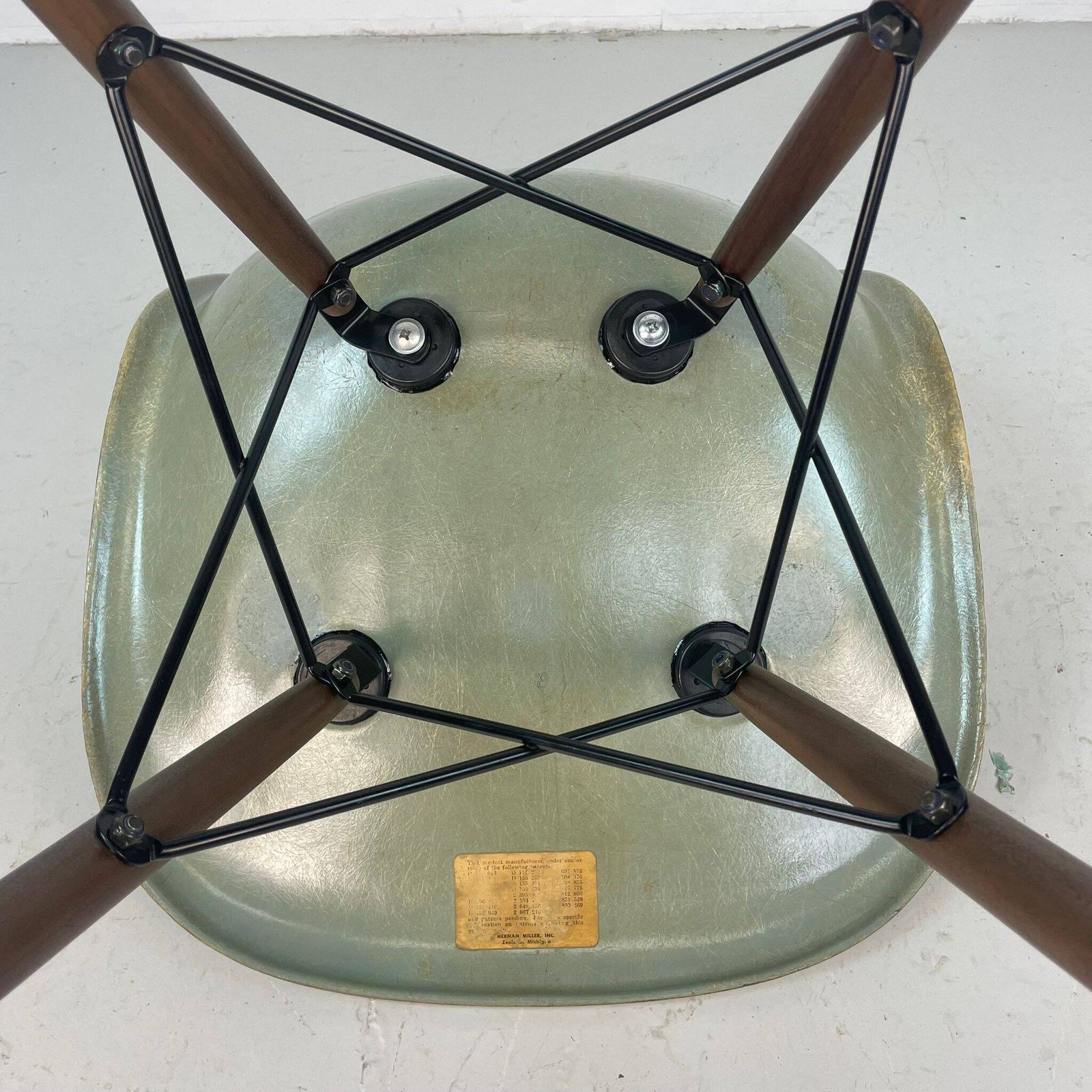 Eames Herman Miller Dsw Side Chair In Seafoam Green photo buy