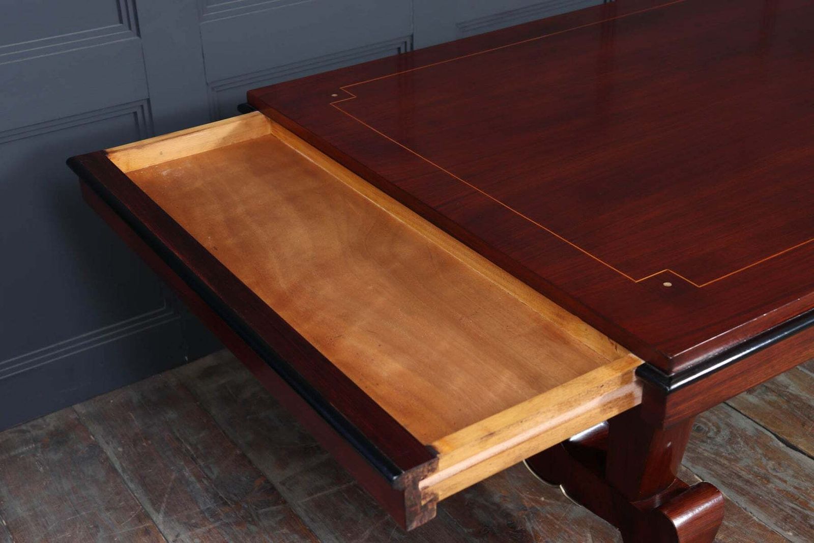 French Art Deco Dining Table By Jules Leleu C.1940 photo vinterior