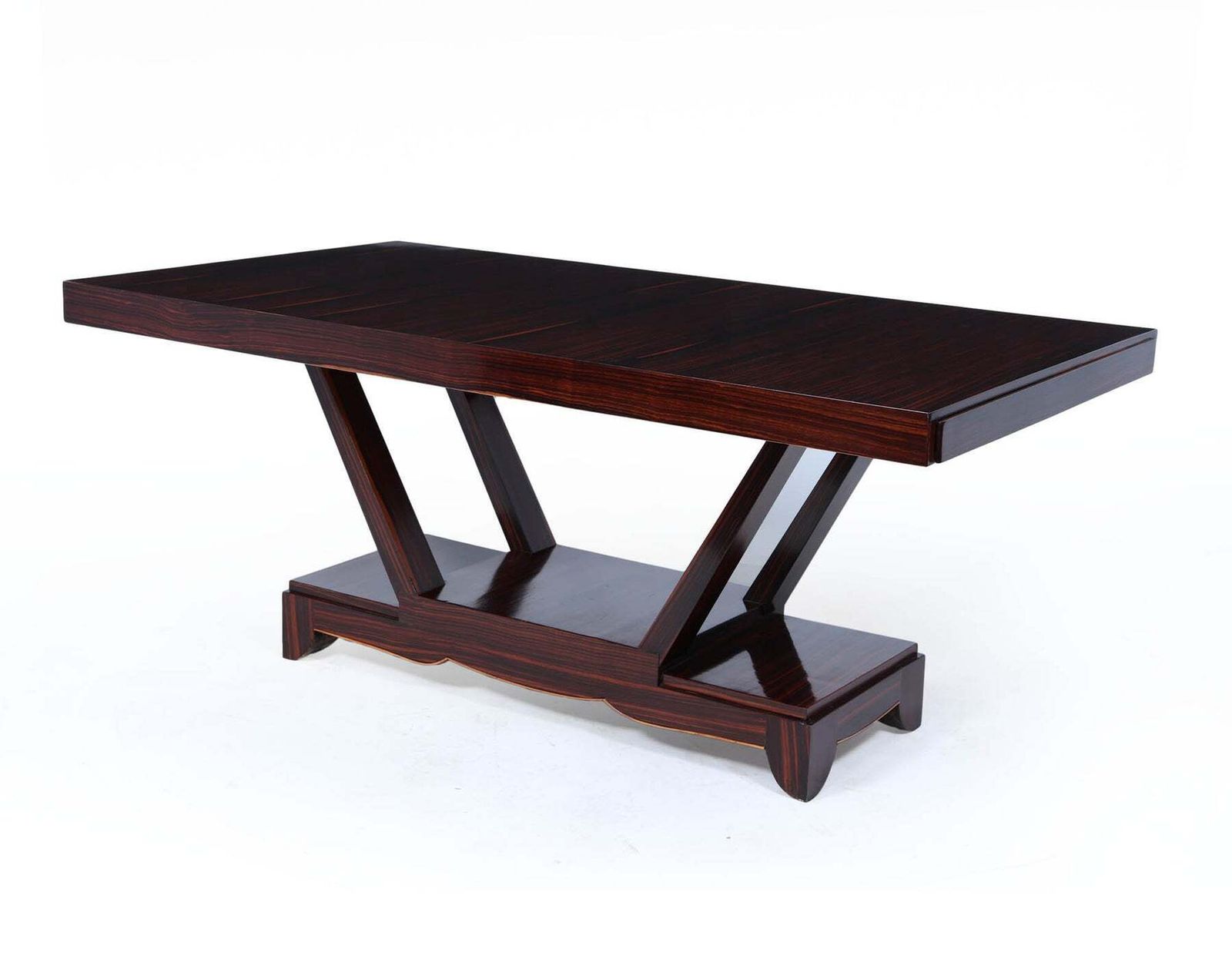 Art Deco Macassar Ebony Dining Table C.1930 photo for sale