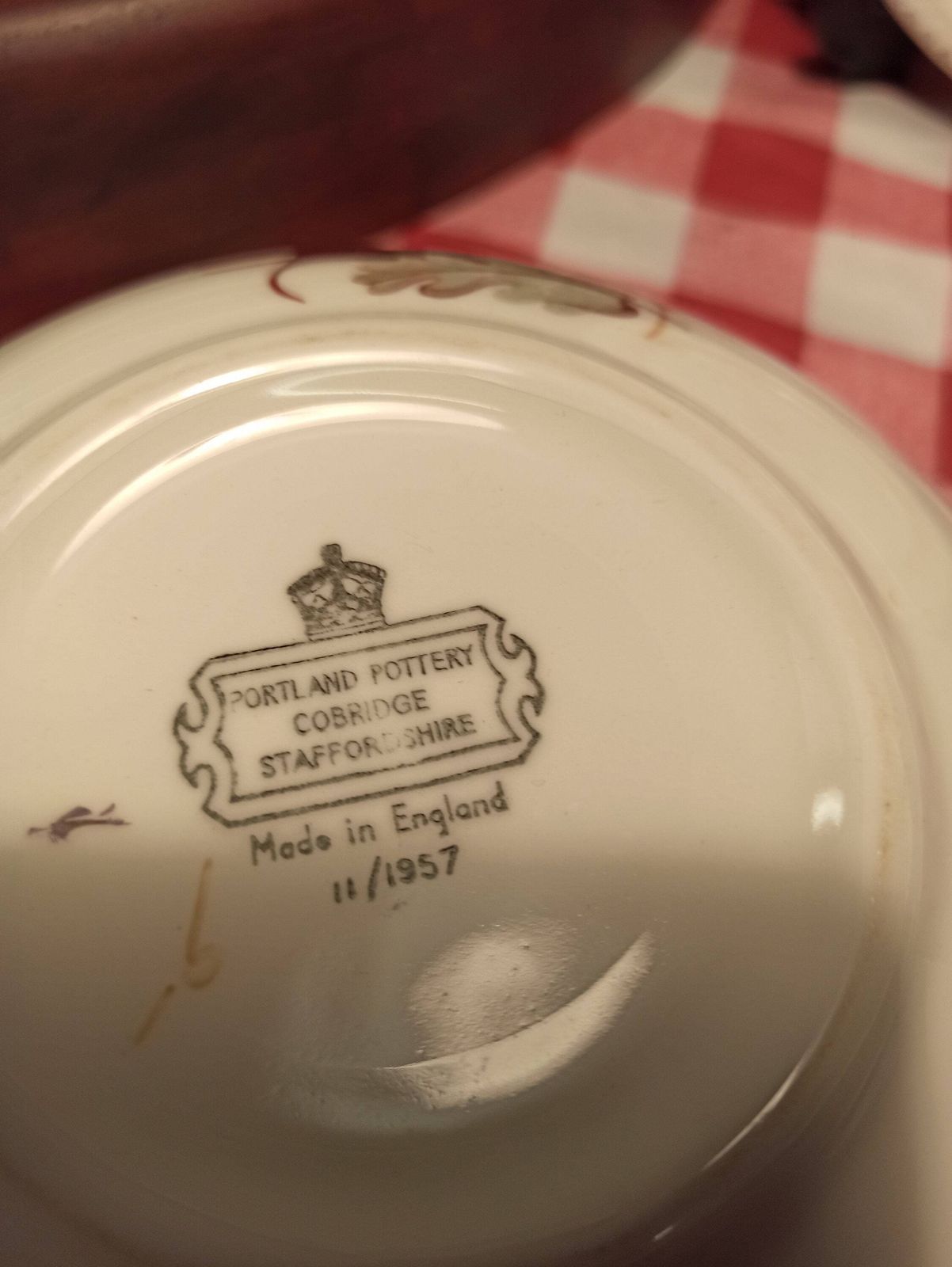 Portland Pottery Cobridge Part Dinner Set. 1957. Good Condition. photo vintage