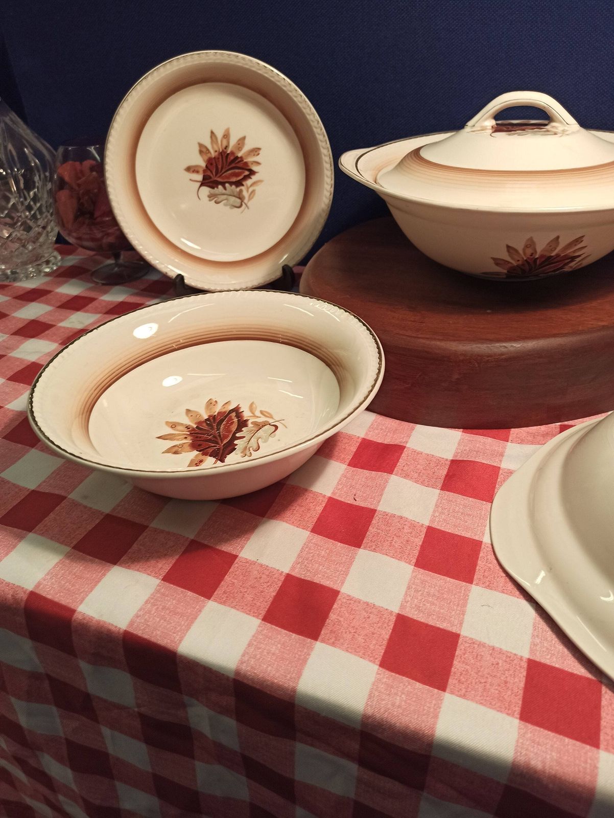 photo for sale Portland Pottery Cobridge Part Dinner Set. 1957. Good Condition.