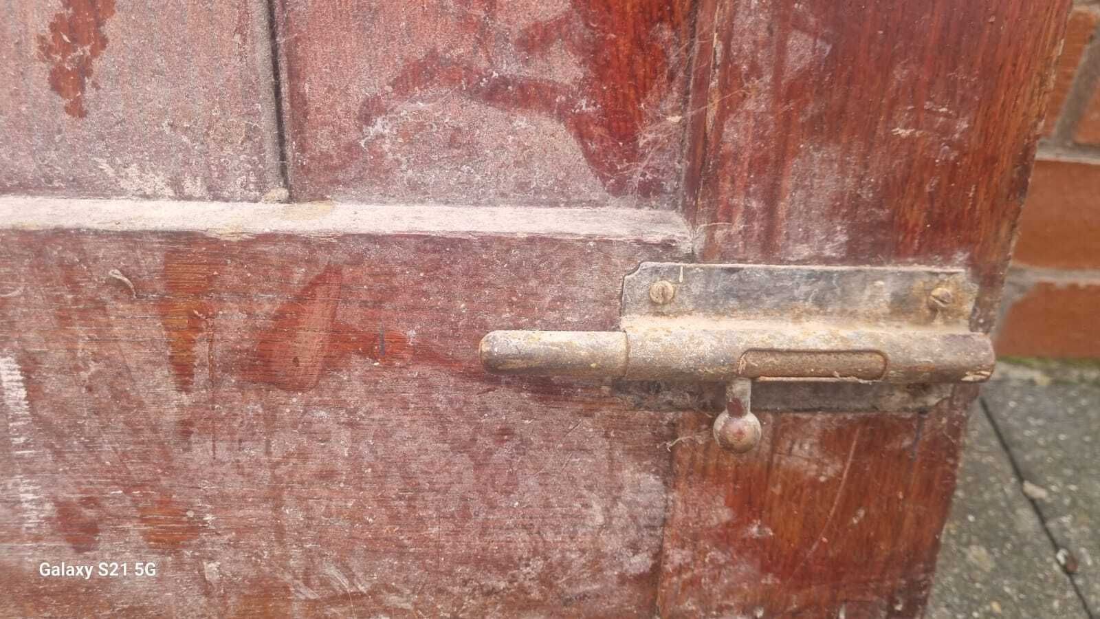 1930s Front Oak Studded Door, Early 20th Century photo 850.0