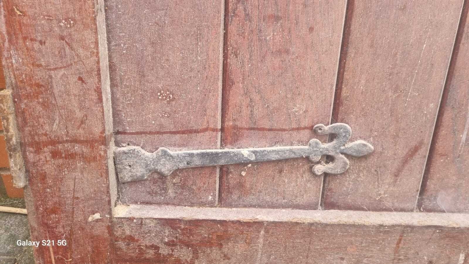 1930s Front Oak Studded Door, Early 20th Century photo vinterior