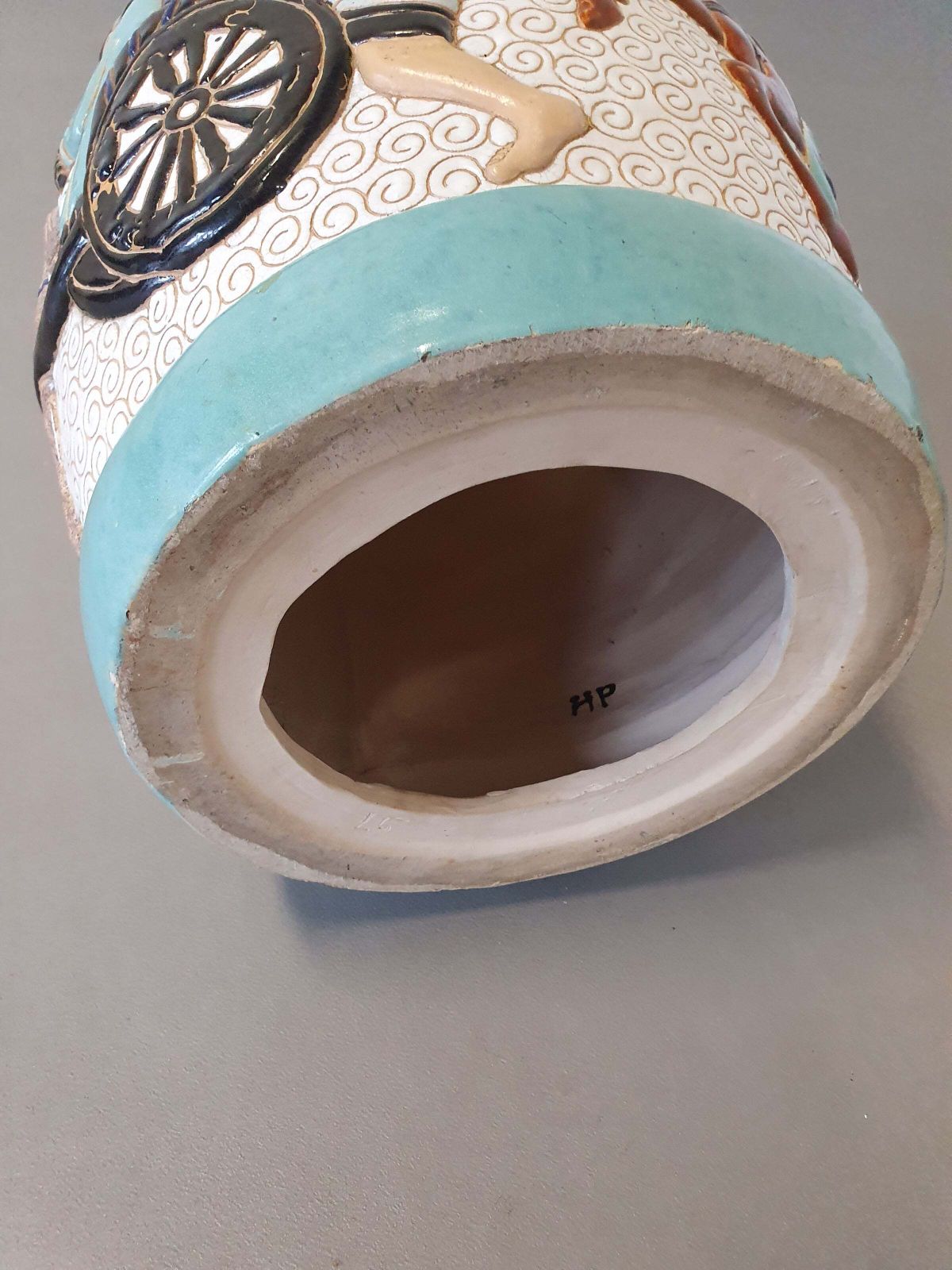 photo for sale Set Of 2 Porcelain Chinoiserie Garden Stools