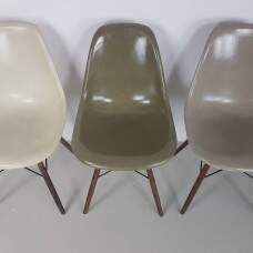 Herman Miller Eames Dsw Side Chairs In Gray   Umber / Gray / Greige / Parchment photo vinterior