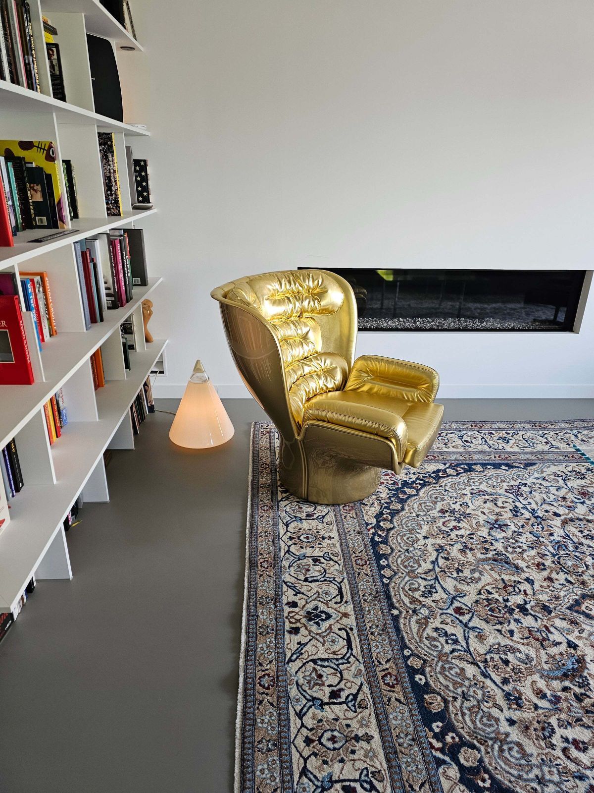 Golden Limited Edition Elda Chair By Joe Colombo For Longhi Italy No. 19/20 photo buy