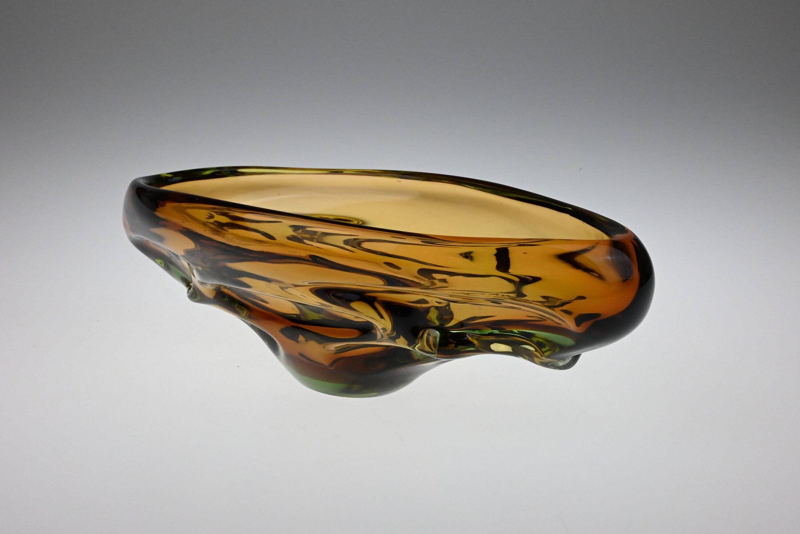 Jan Beranek Skrdlovice Glass Jardiniere Bowl, Glass Bowl, Art Glass Bowl, Vintage Glass Bowl, Antique Glass Bowl, Antique Bowls, Czech Glass photo buy