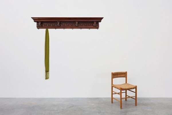 Large 18th Century Gothic Oak Hand Carved Coat Rack, France photo Furniture