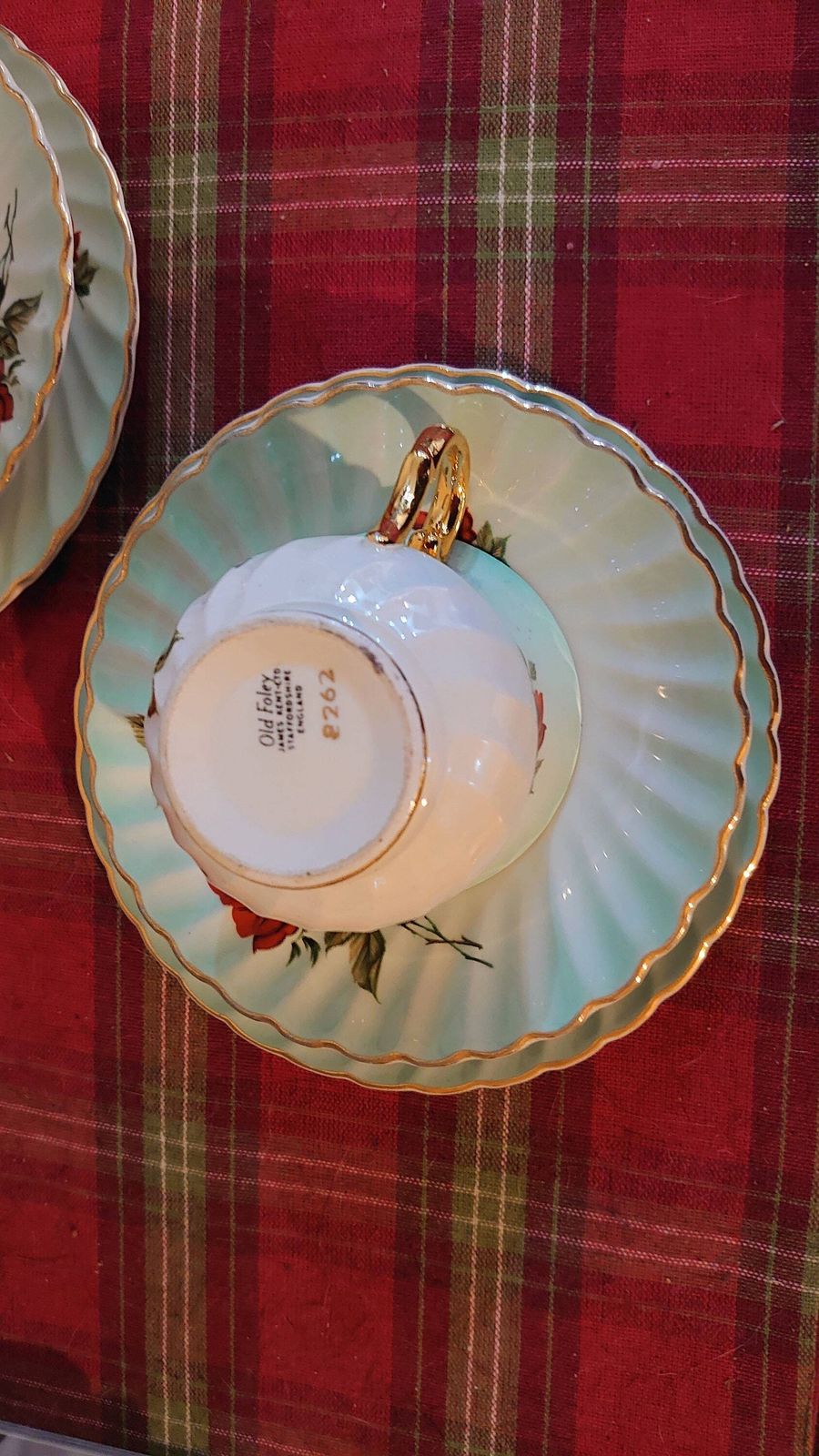4 Cup, Saucer And Side Plate Set From Old Foley By James Kent Ceramics   Excellent Condition photo 54.0