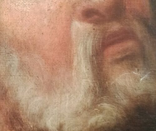 Ancient Large Painting St. Peter 17th Century Tuscan School photo 1133.0