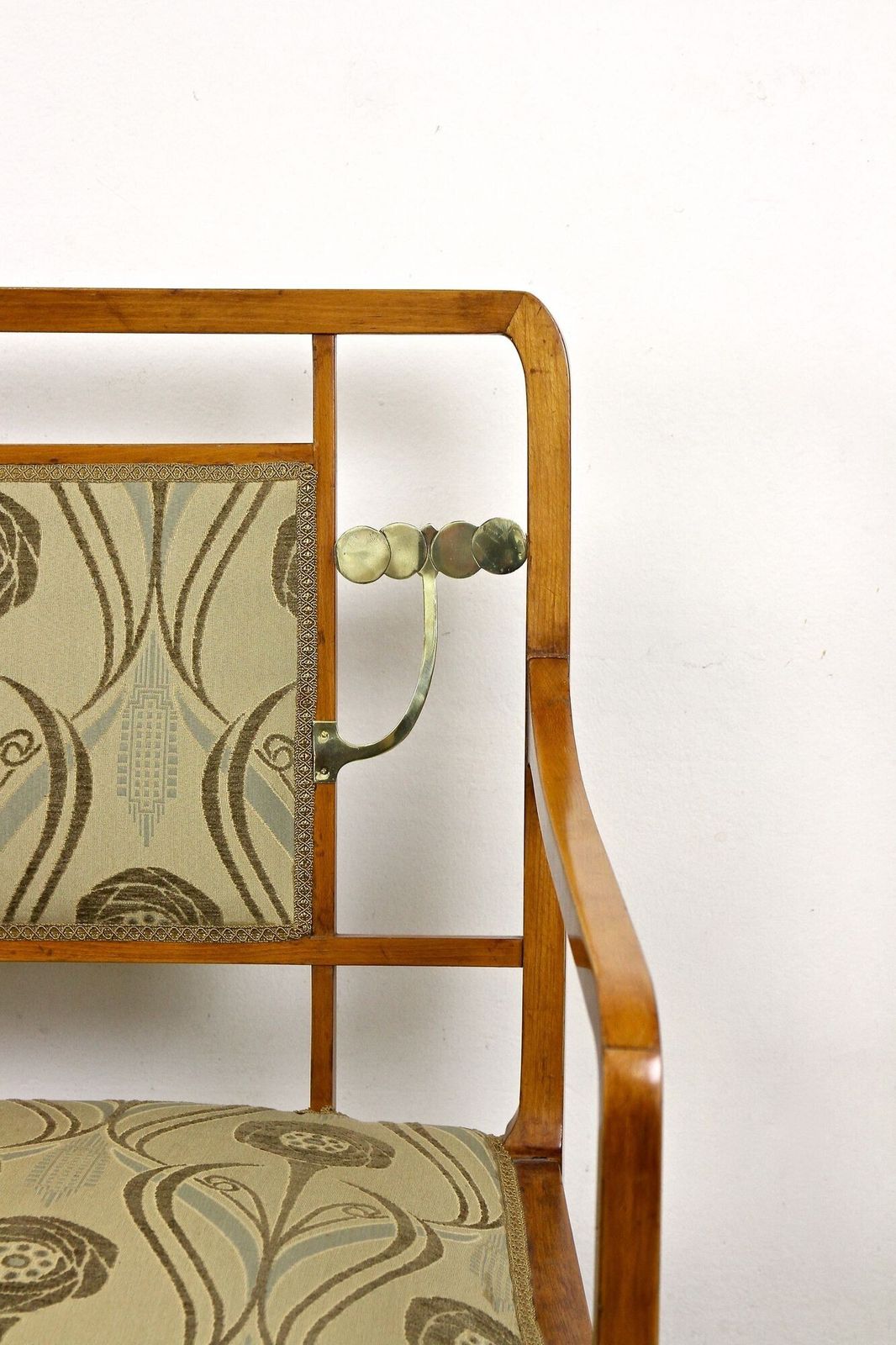 20th Century Art Nouveau Salon Suite With Brass Elements, Austria Ca. 1910 photo vinterior