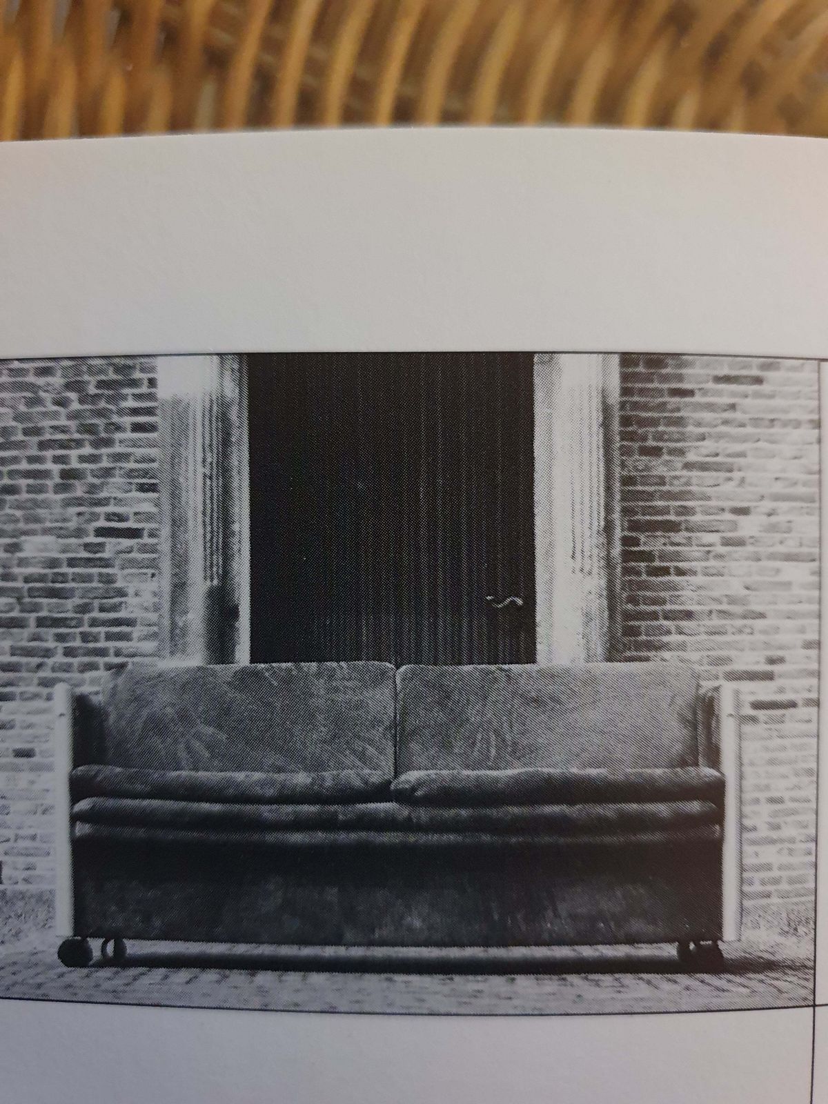 Bank Sandwich / Clair Bataille. Paul Ibens. Gestoffeerd. 65 X 230 X 82 Collectie 1973 1974 'T Spectrum Fully Original photo 1902.0