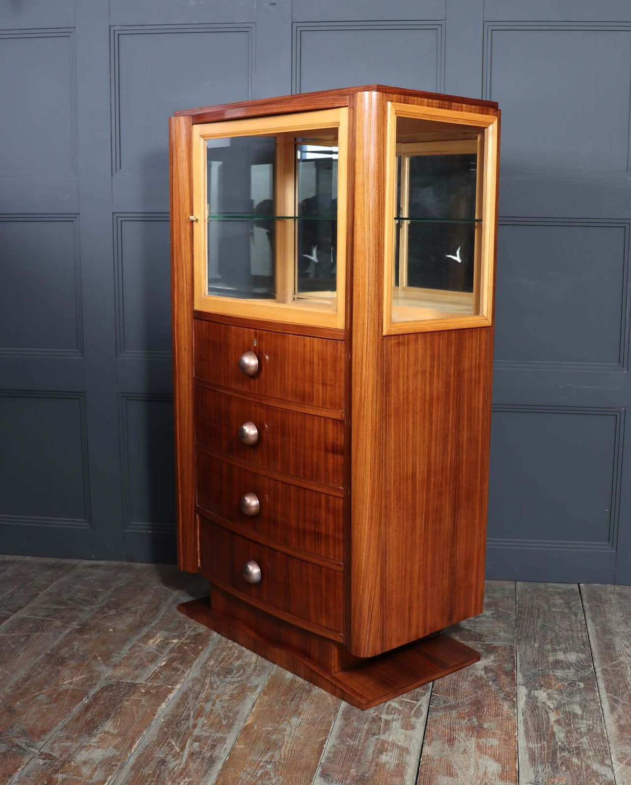 Art Deco Display Cabinet In Indian Rosewood C.1930s photo buy