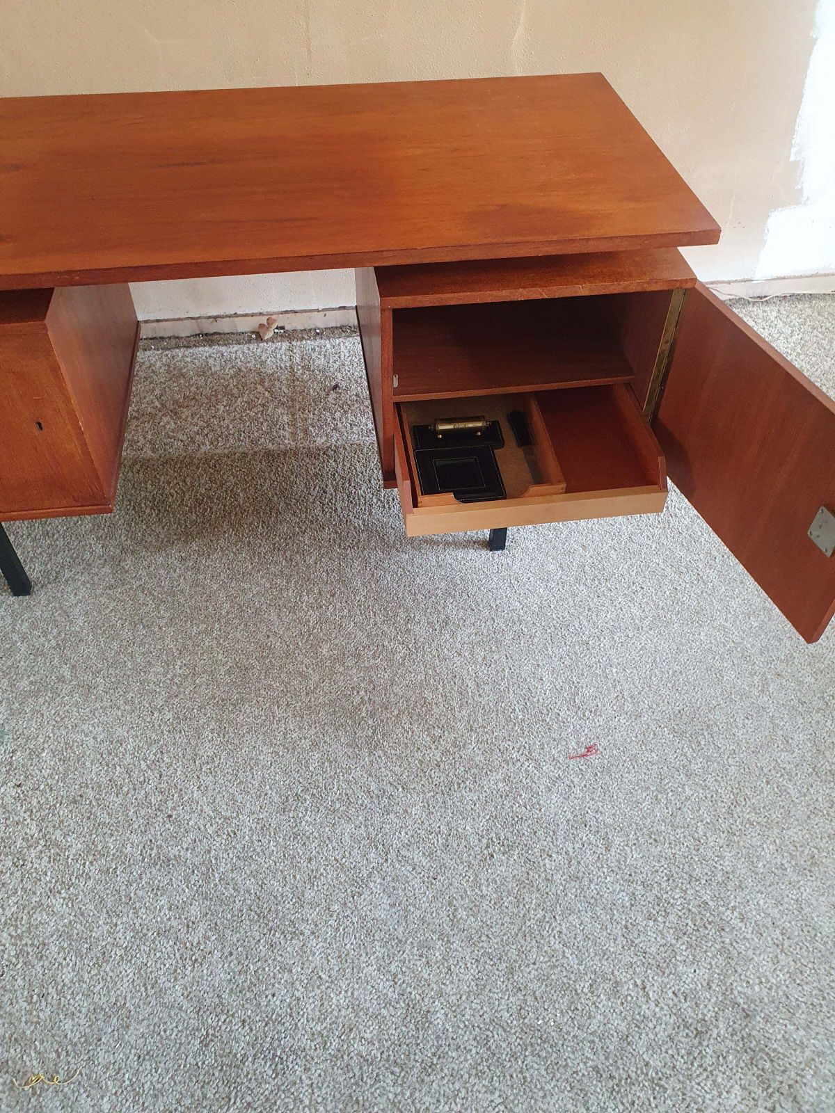 Rare Desk H.H. De Klerk & Zn 1960's With Original Attributes And Insert Trays. H H De Klerk And Sons photo Furniture