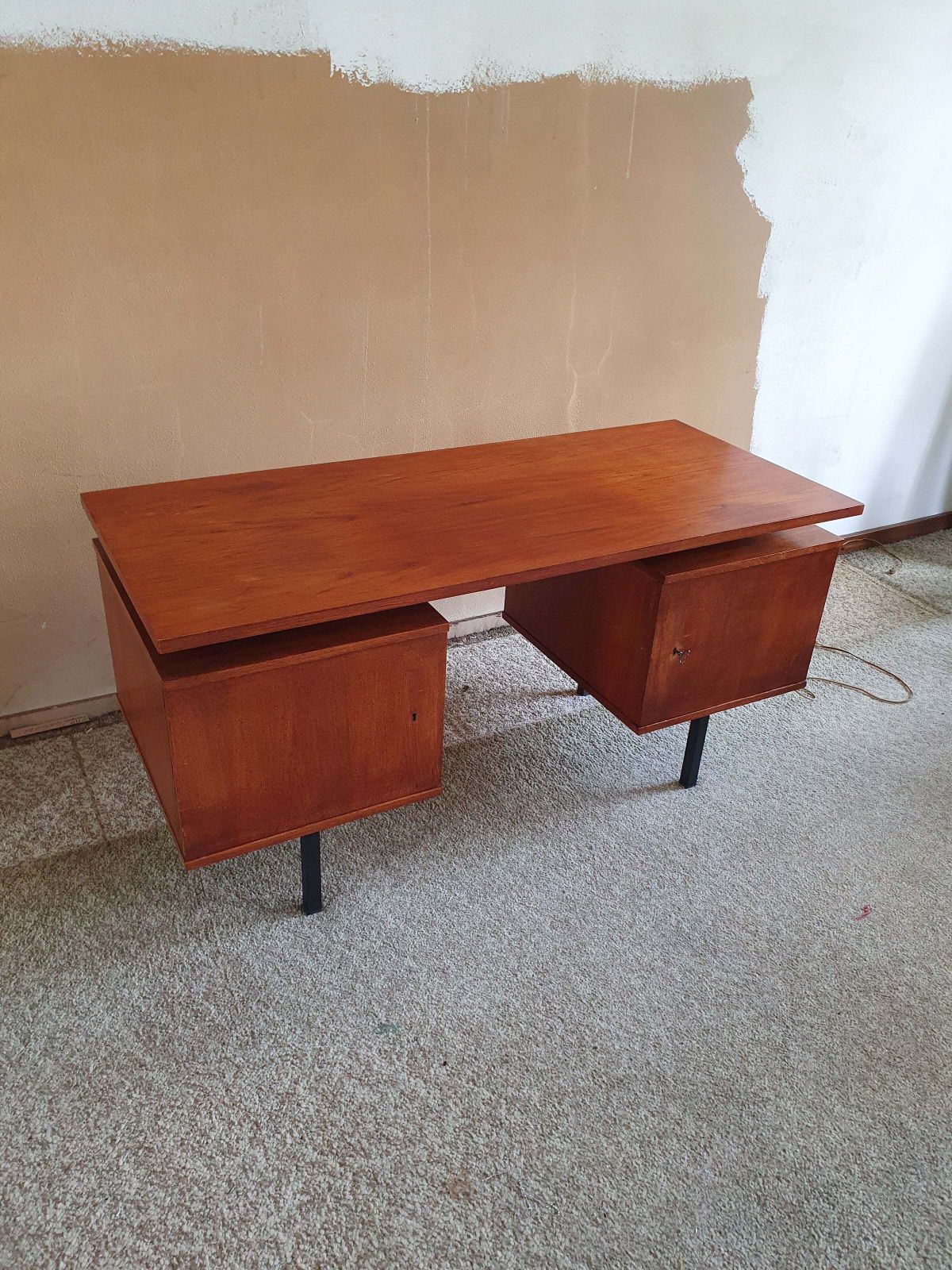 Rare Desk H.H. De Klerk & Zn 1960's With Original Attributes And Insert Trays. H H De Klerk And Sons photo vintage