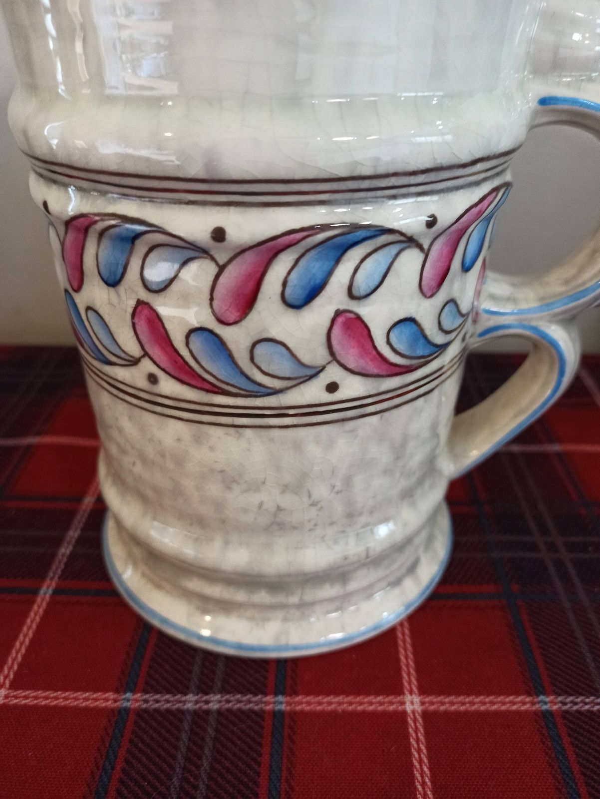 Charlotte Rhead Double Handled Vase. Crown Ducal. 1930s. 18.5cm X 13.5cm. photo furniture